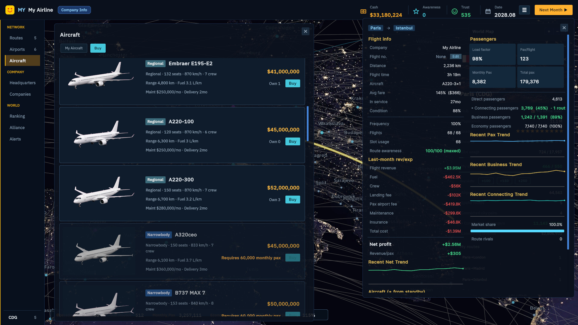 Airline Empire screenshot 2