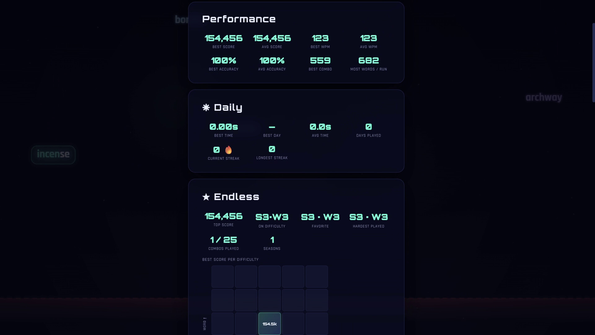 Typerain screenshot 2