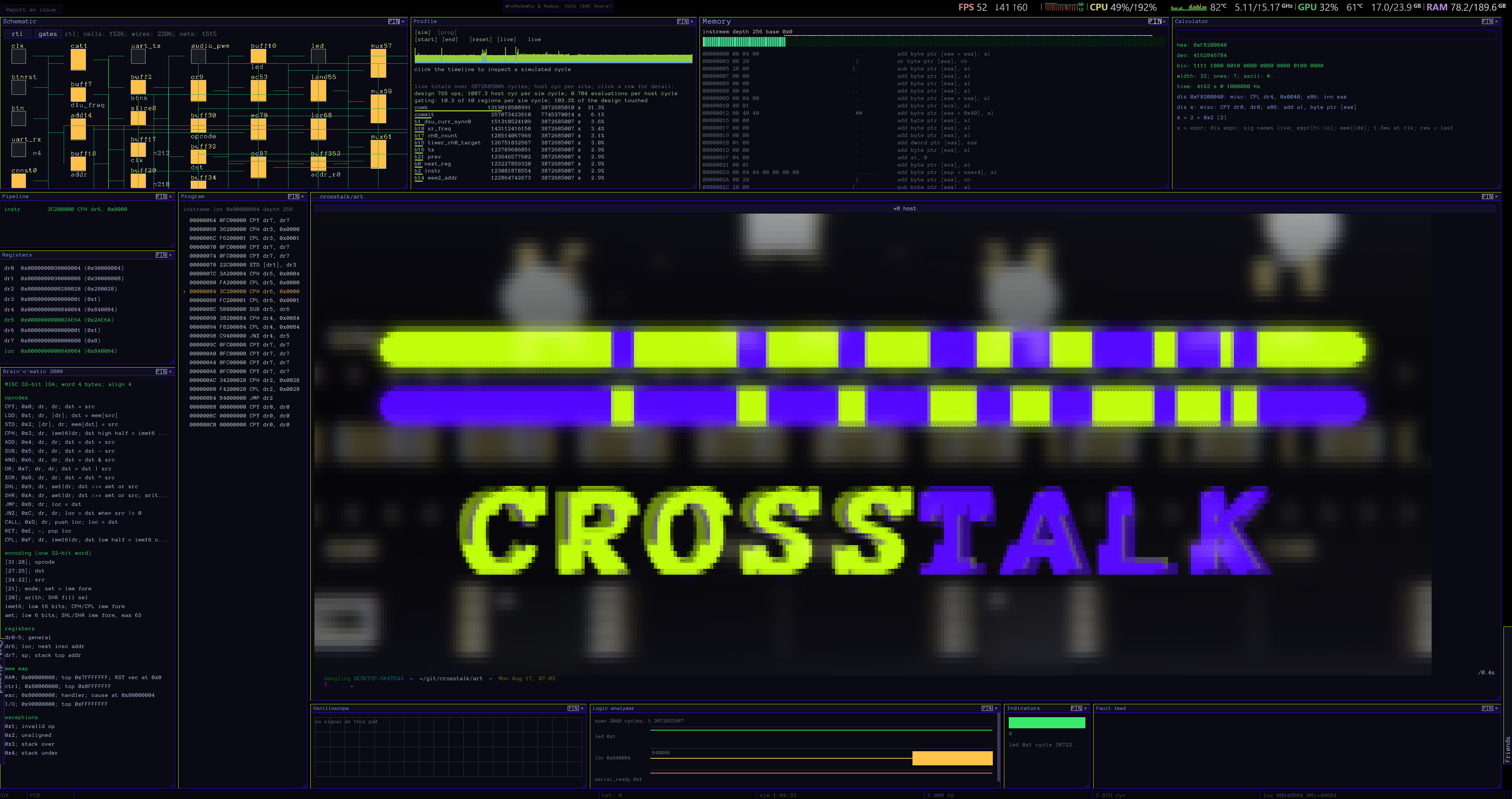 Crosstalk trailer
