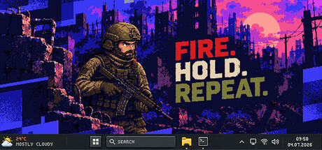 Cover art from FIRE. HOLD. REPEAT.