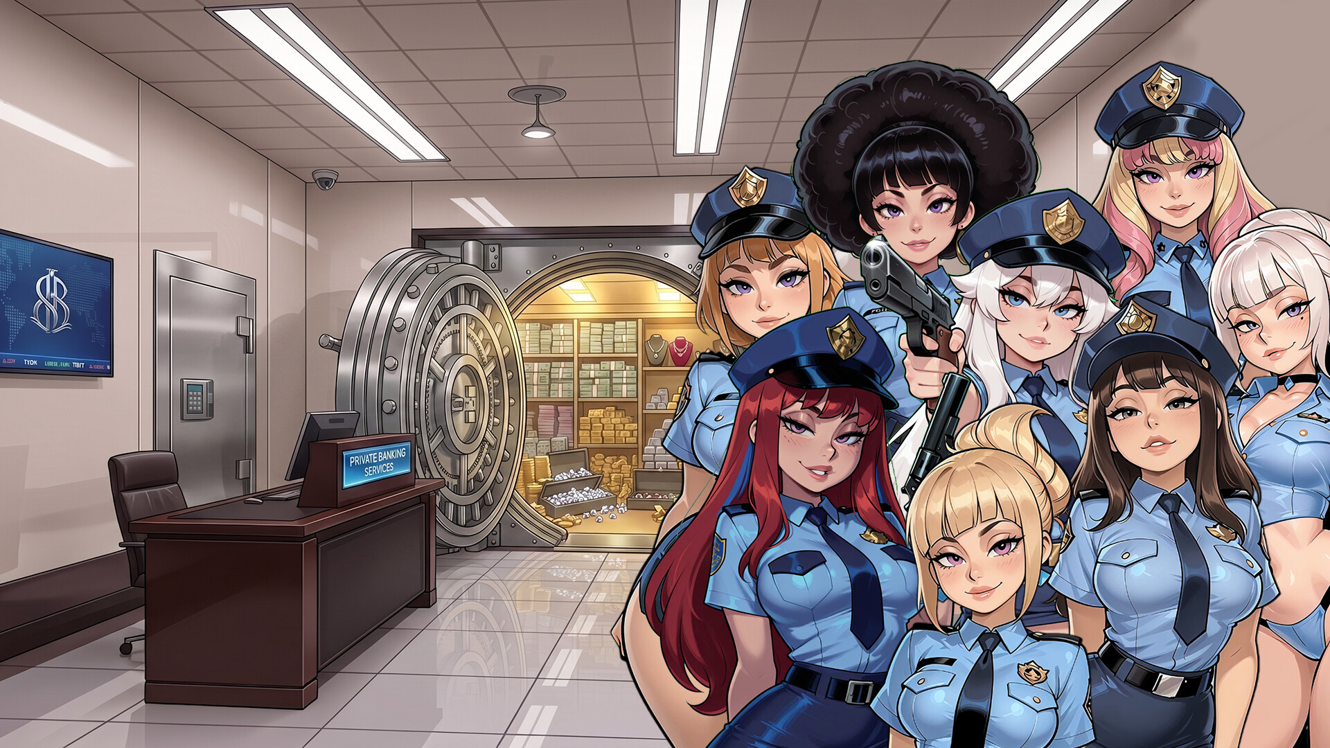I tried to rob a bank, sexy cops and now are after me. trailer