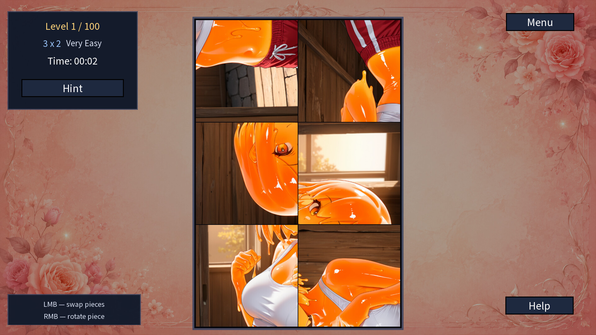 My Slime Waifu: Hentai Puzzle screenshot 2