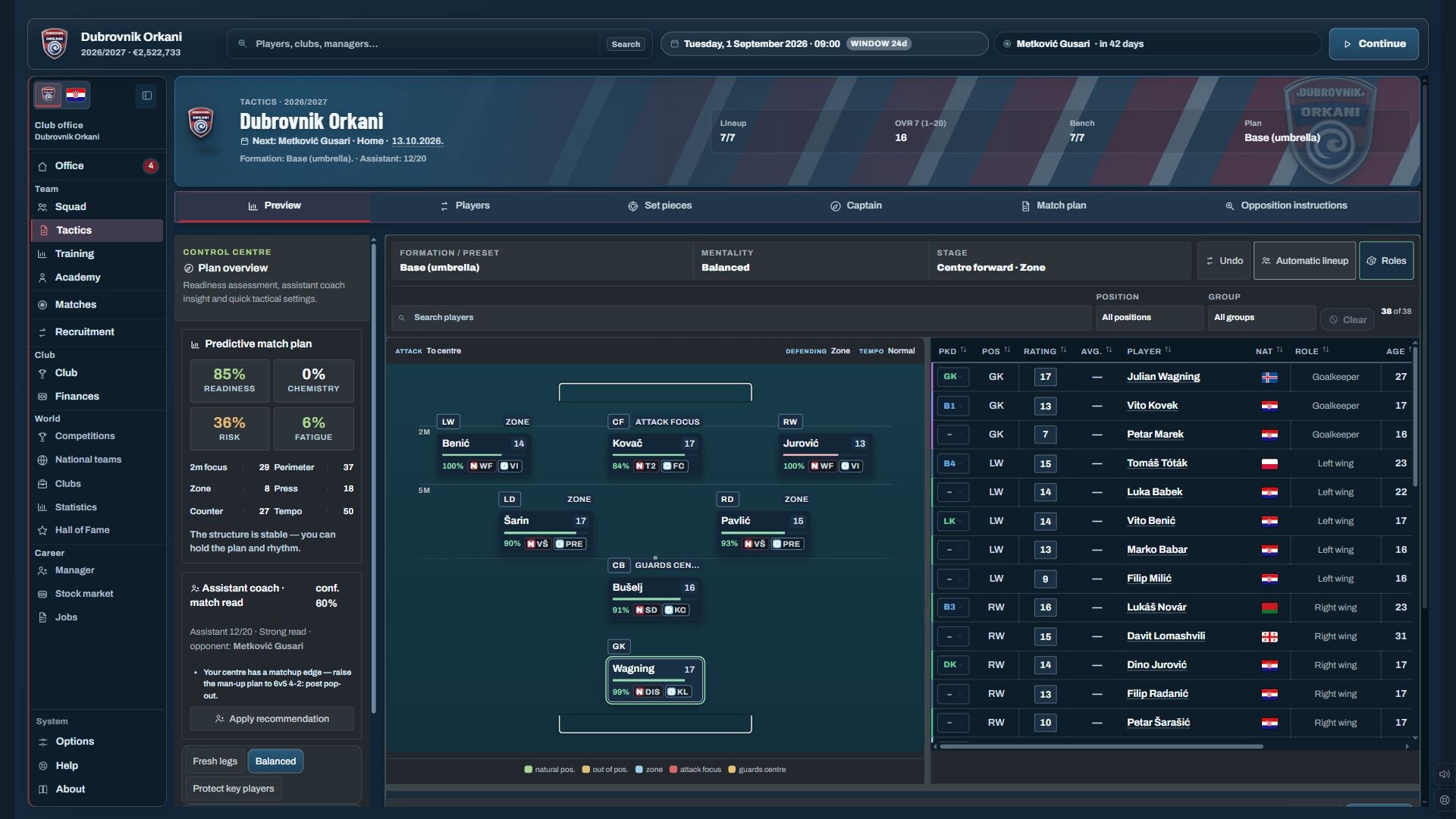 Water Polo Manager 2026 screenshot 3