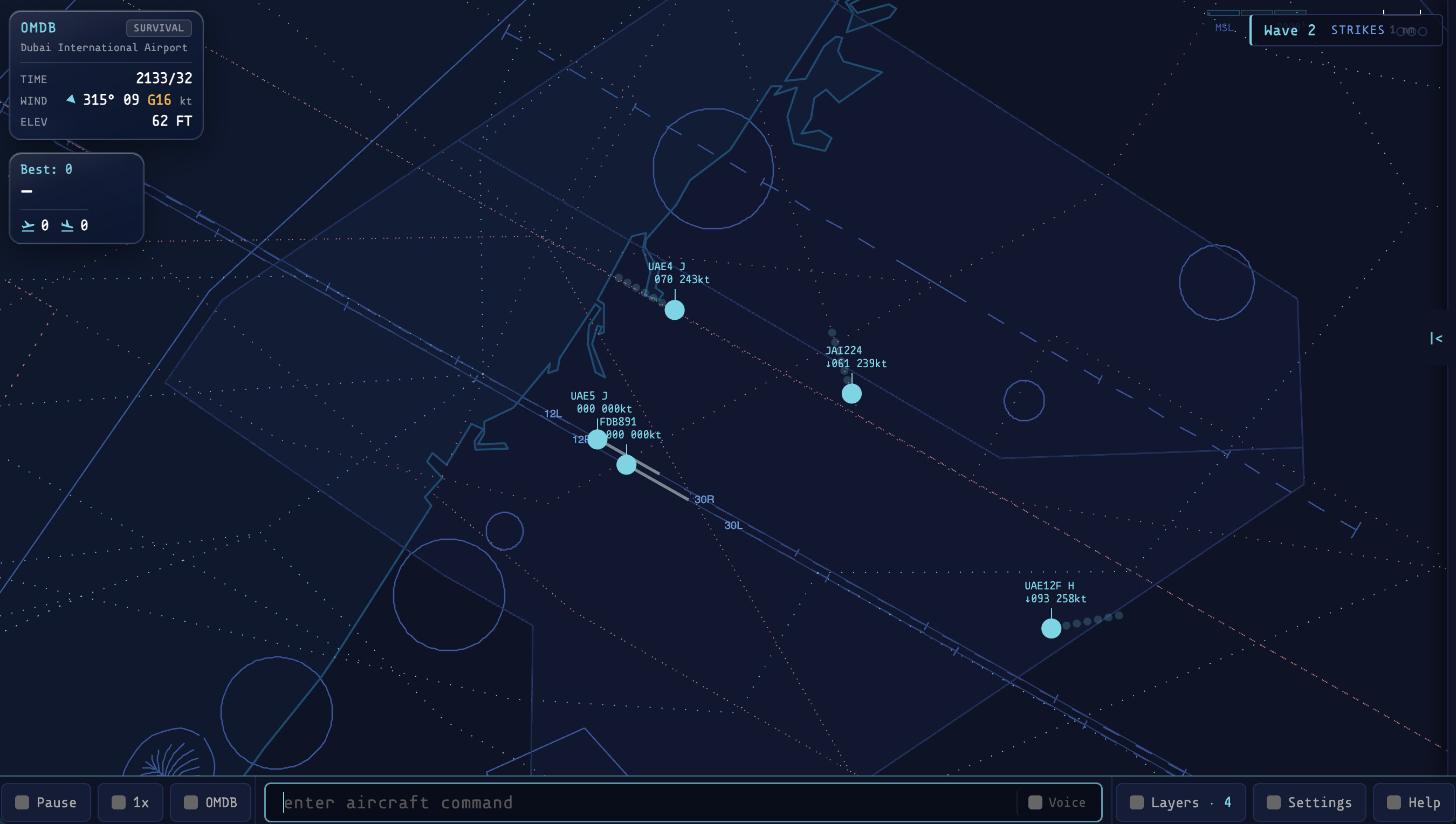 Vectorline: Air Traffic Control Simulator screenshot 1