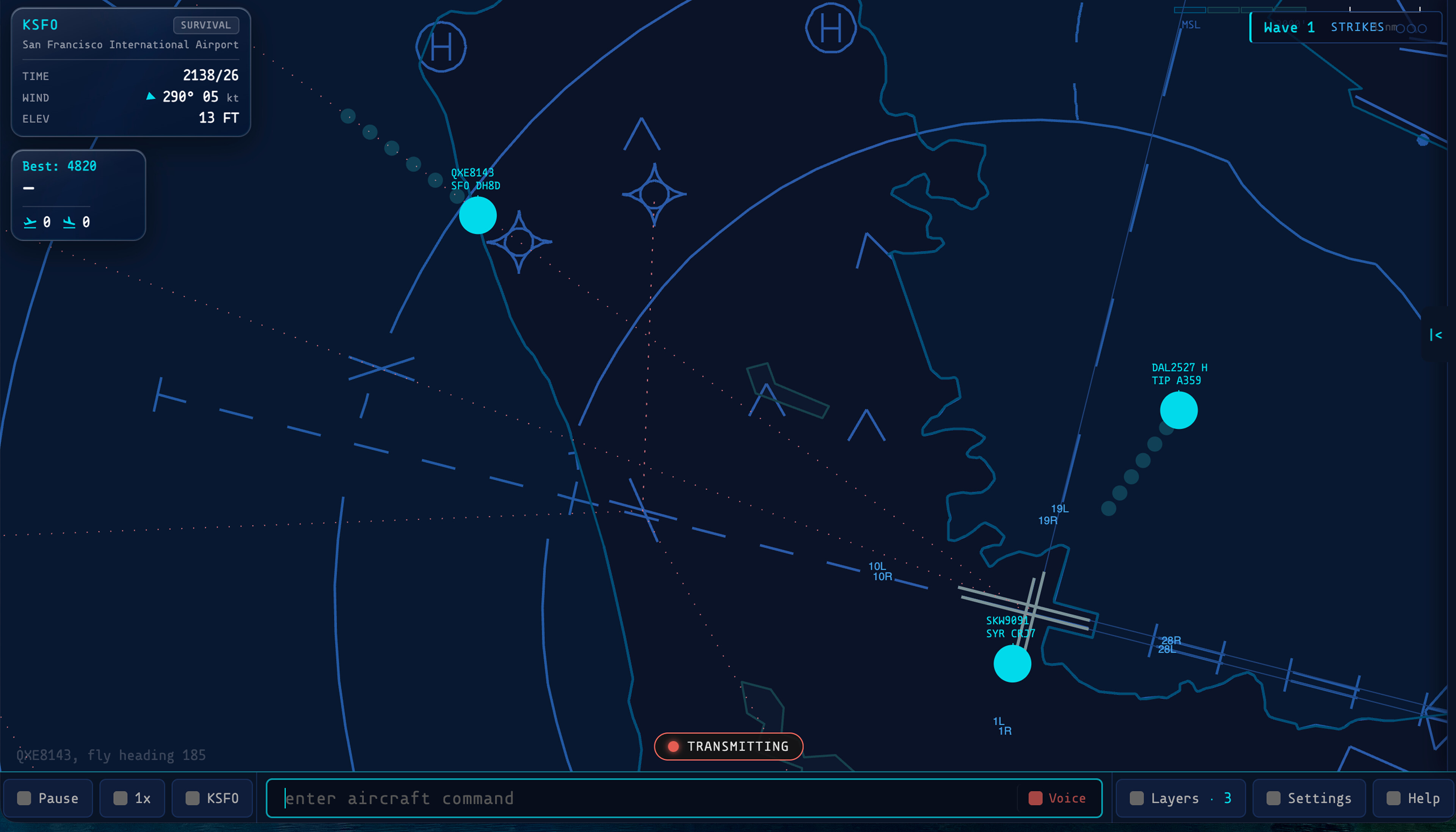 Vectorline: Air Traffic Control Simulator screenshot 2