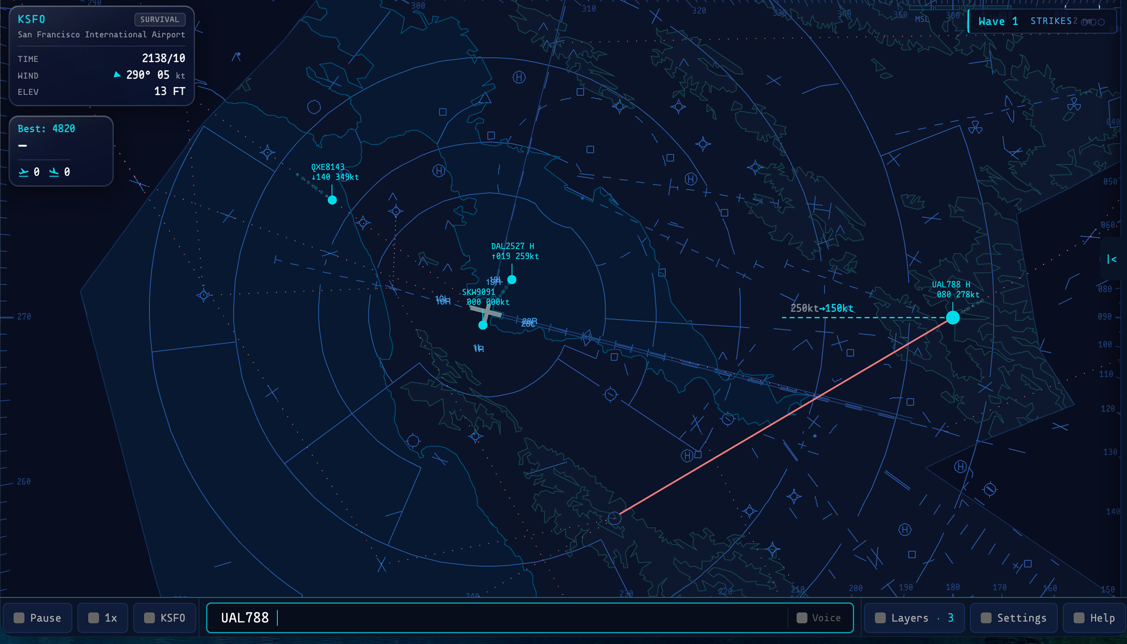 Vectorline: Air Traffic Control Simulator screenshot 3