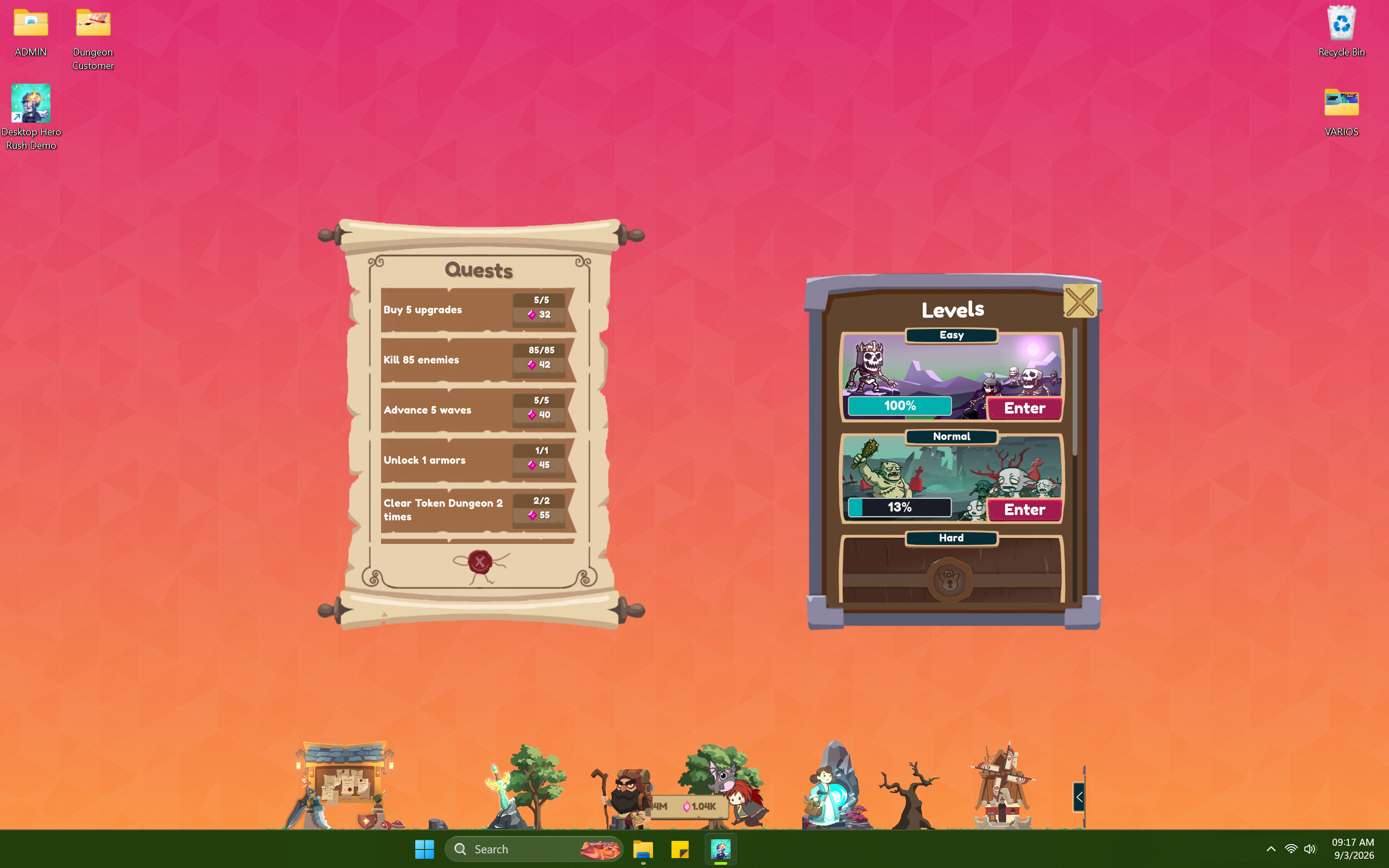 Desktop Hero Rush screenshot 4