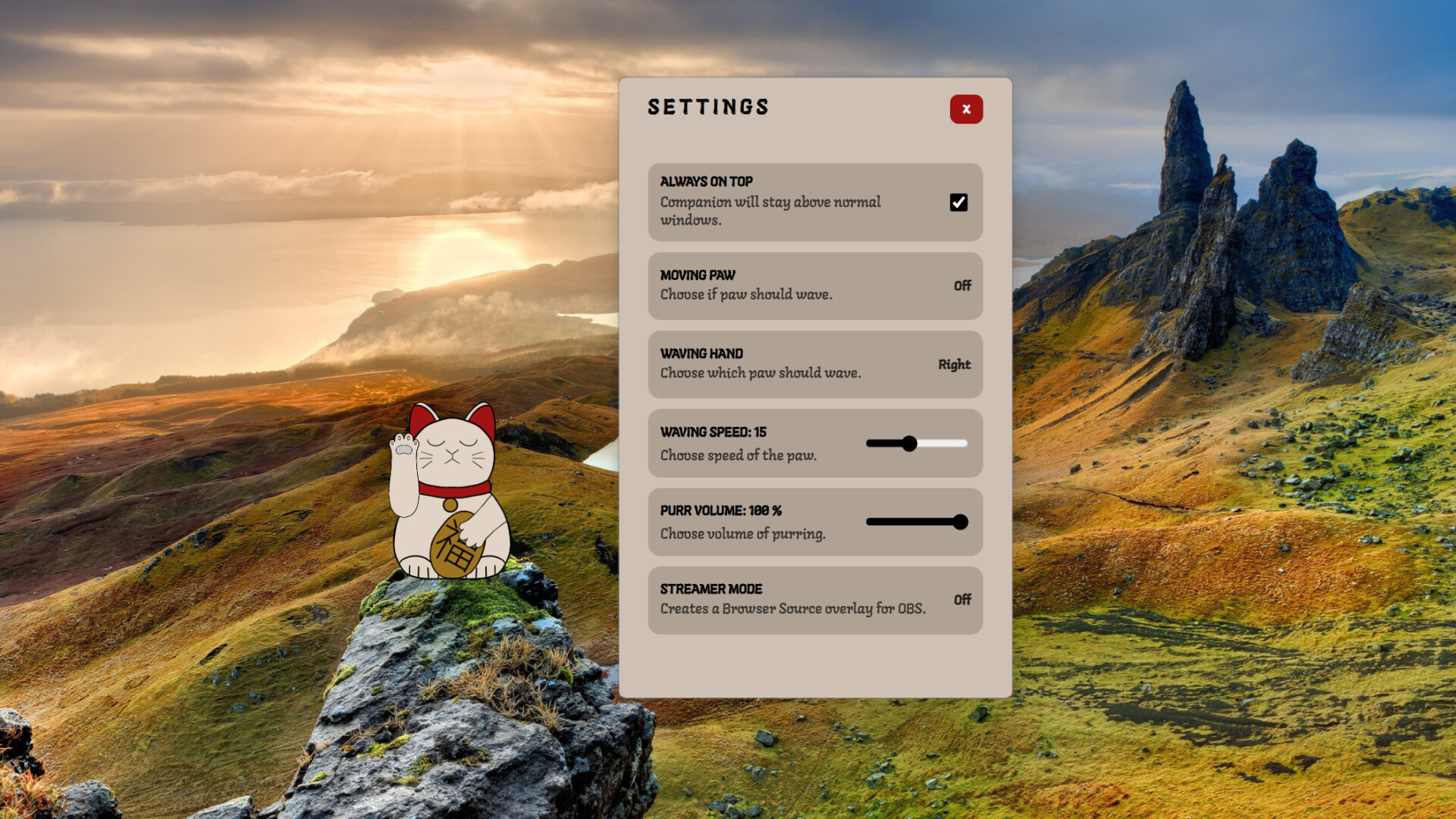 Maneki Neko: Lucky Desktop Companion screenshot 3