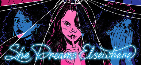 Cover art from She Dreams Elsewhere
