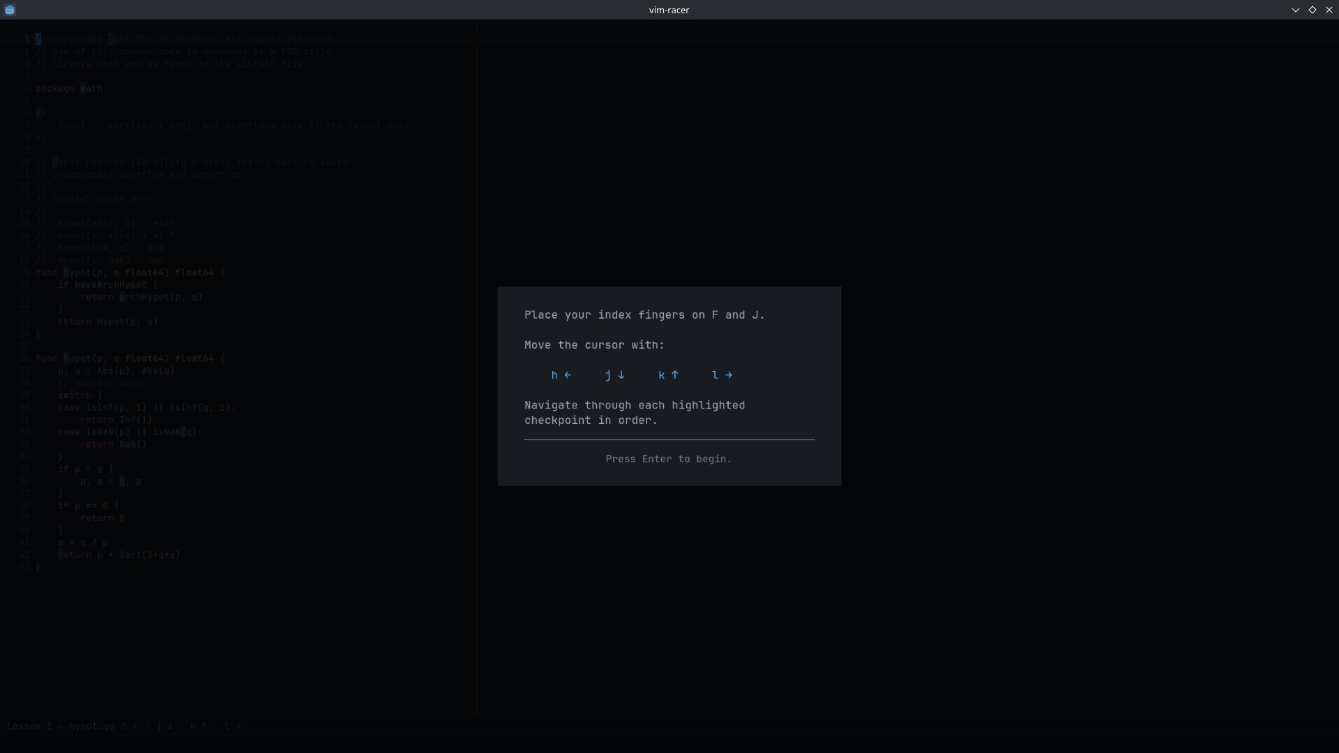 vim racer screenshot 3