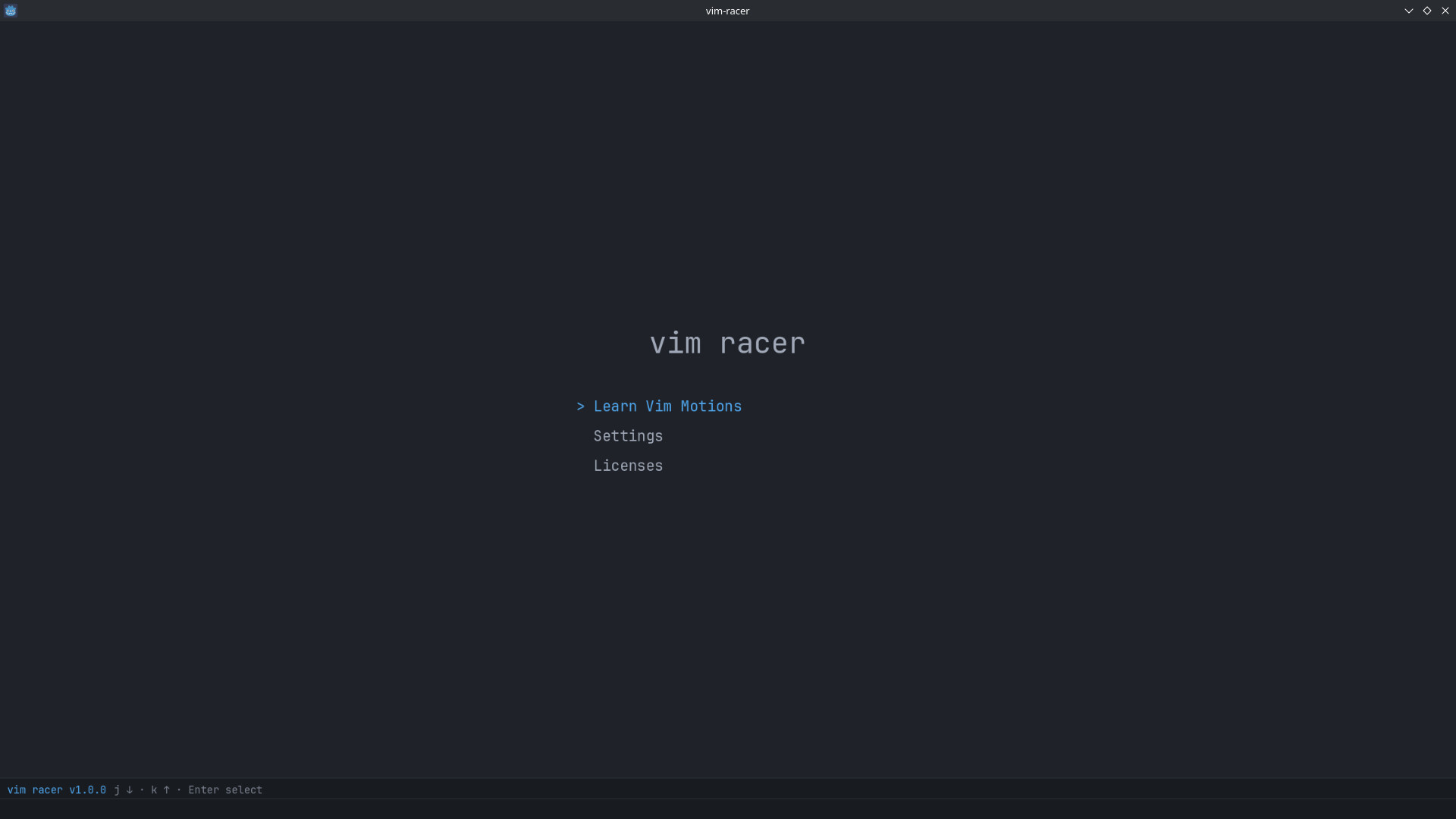 vim racer trailer
