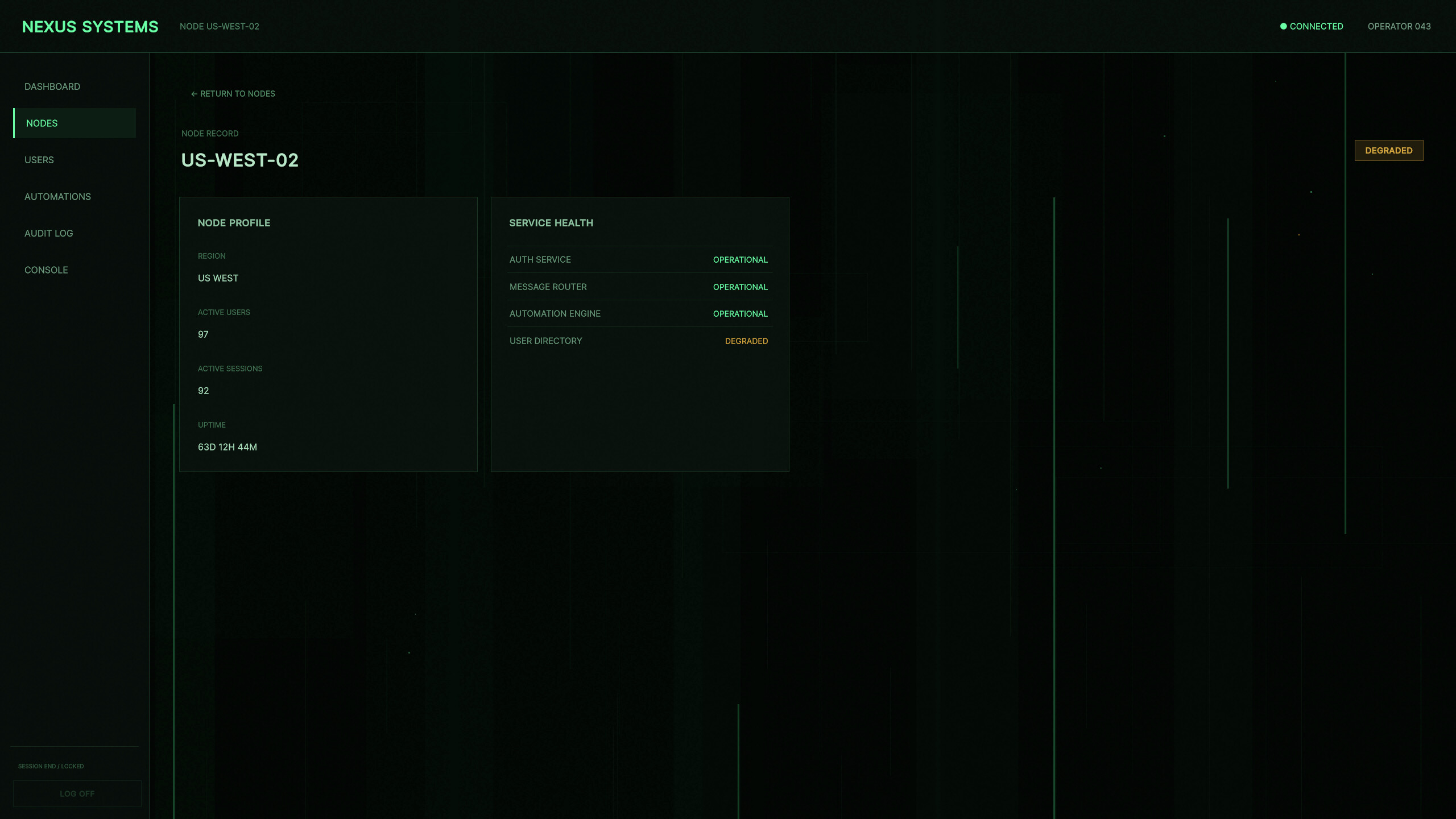 NODE ZERO screenshot 3