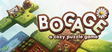 Cover art from Bocage, a cozy puzzle game