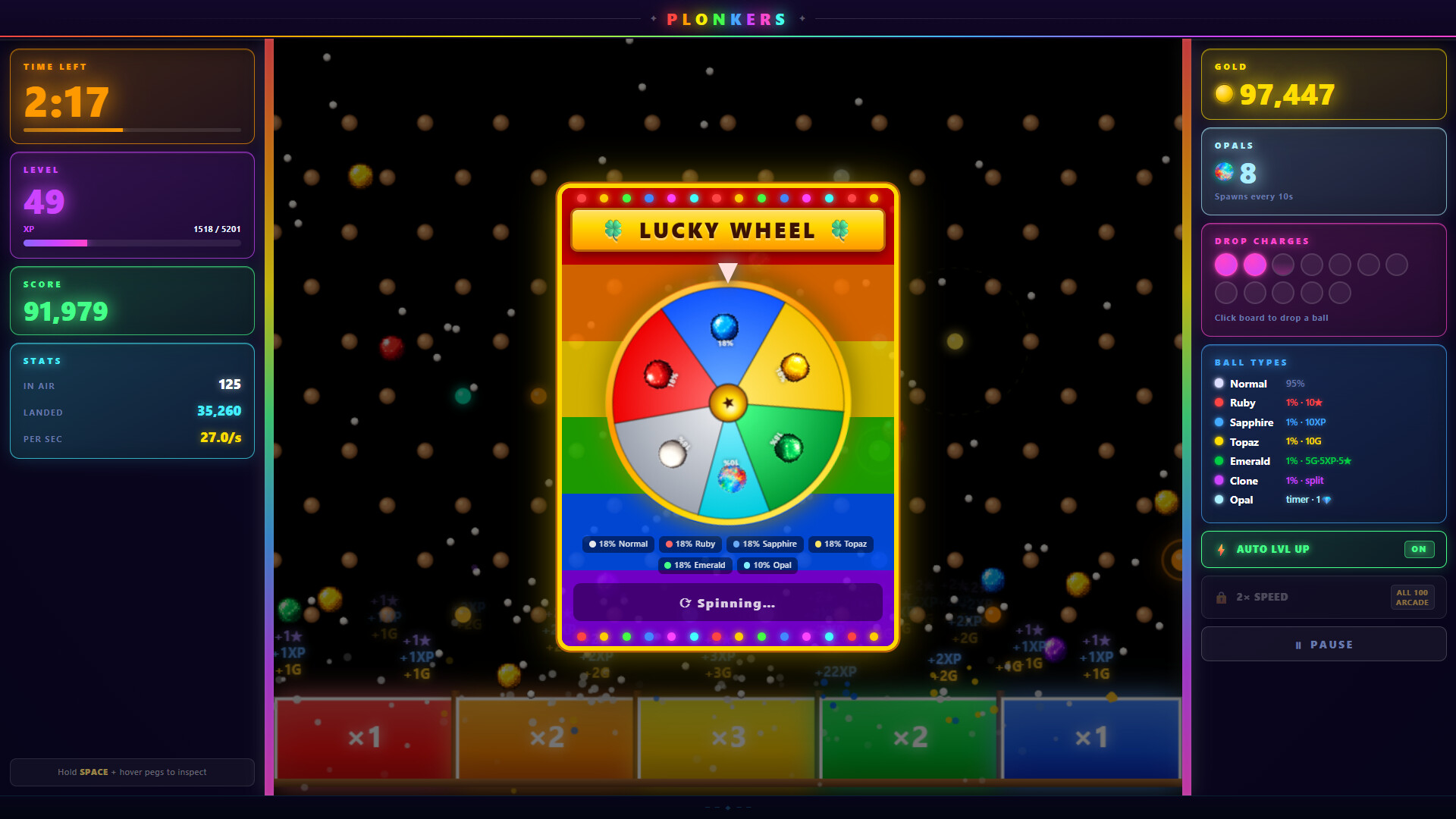 Plonkers - totally bonkers plinko screenshot 2