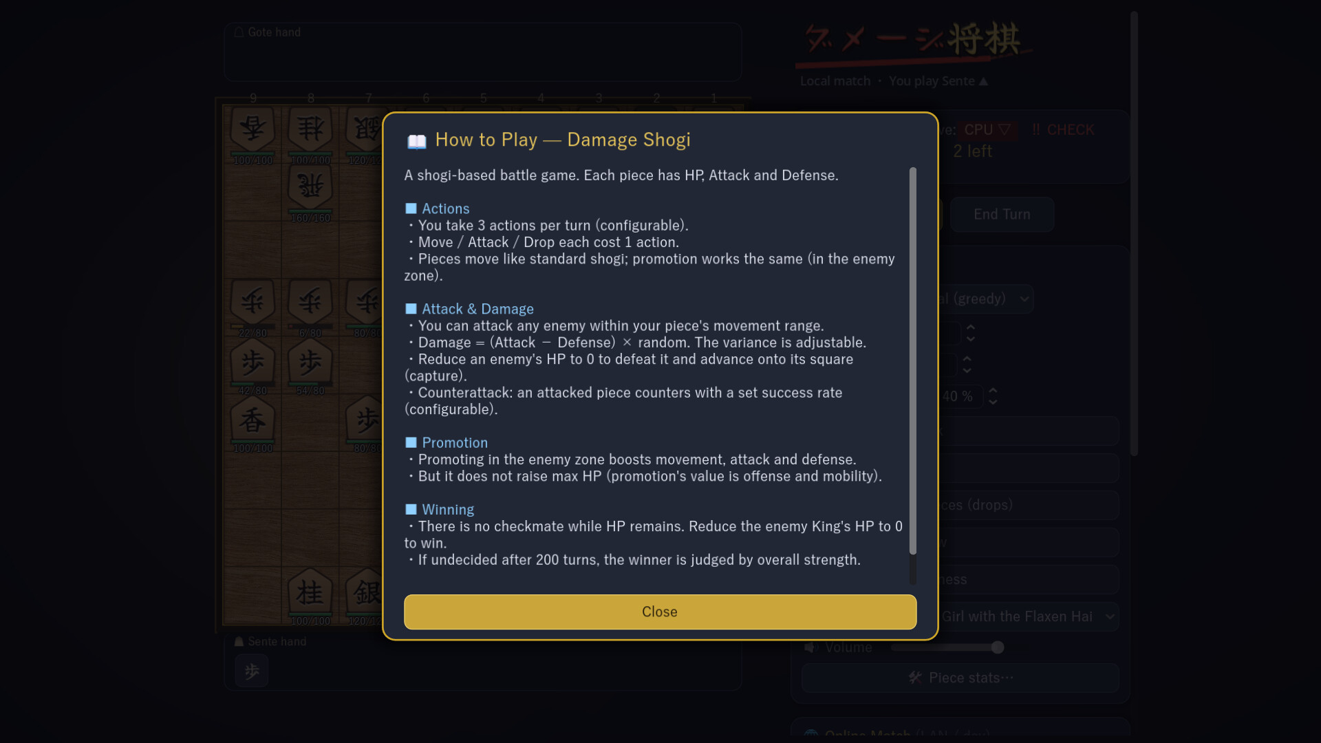 Damage Shogi trailer