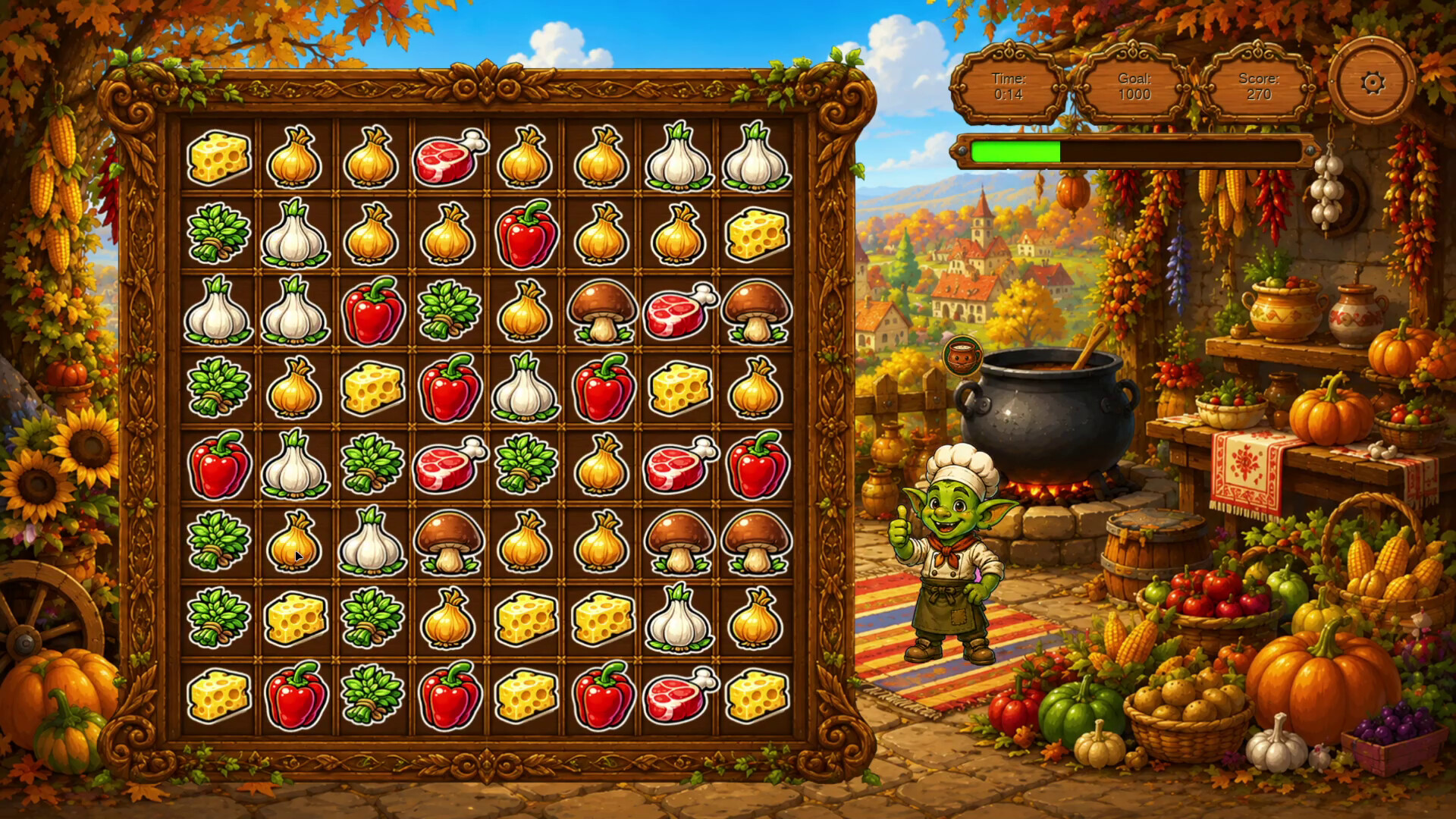 Goblin and Recipes: Match-3 Adventure screenshot 4