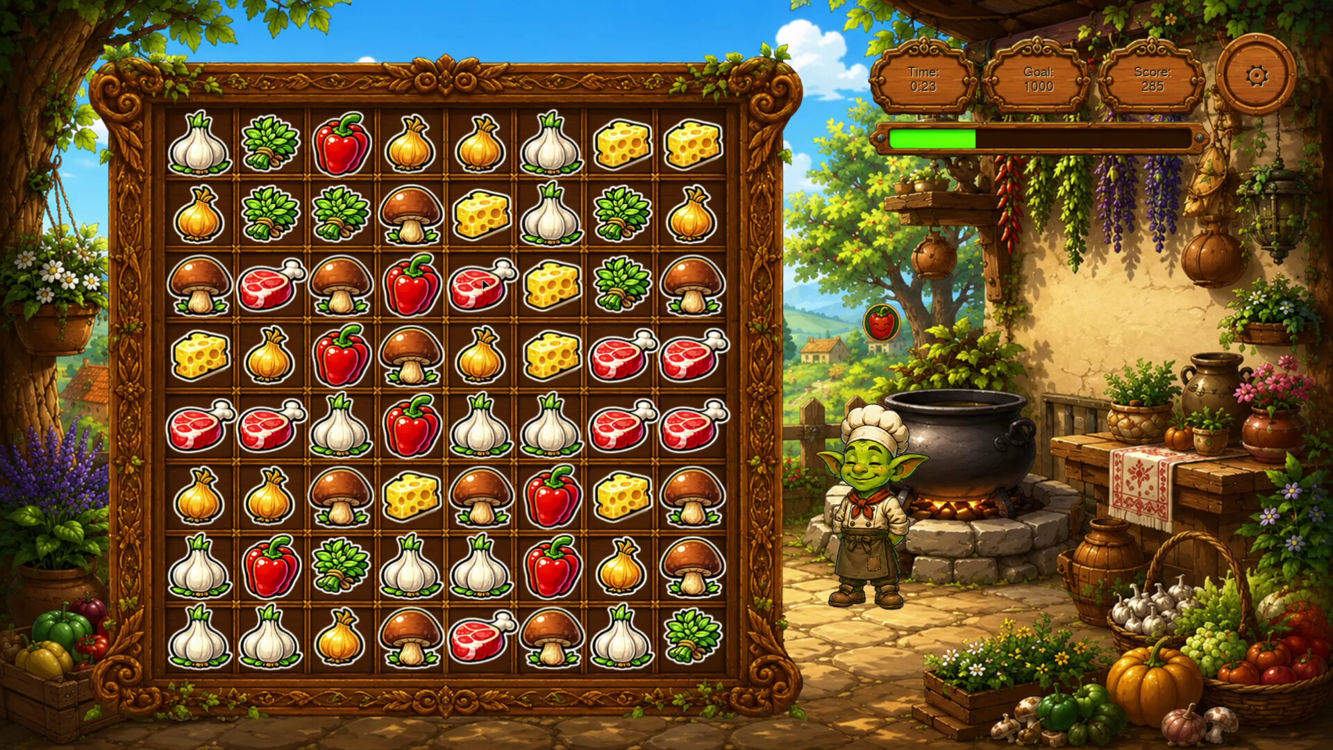 Goblin and Recipes: Match-3 Adventure trailer