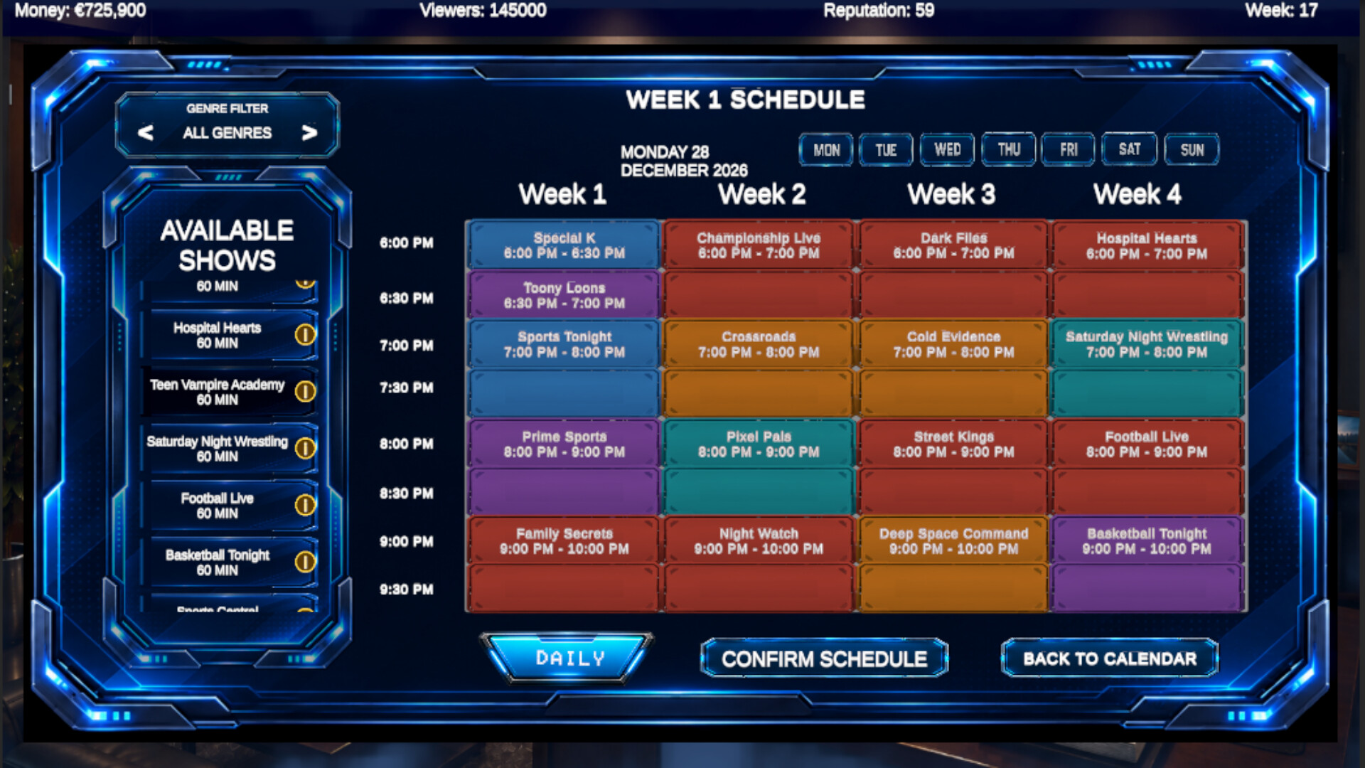 TV Network Simulator screenshot 4