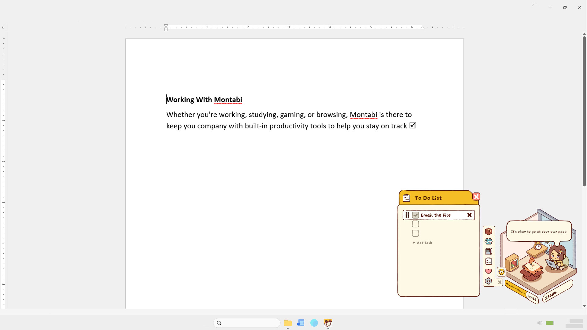 Working with Montabi screenshot 3