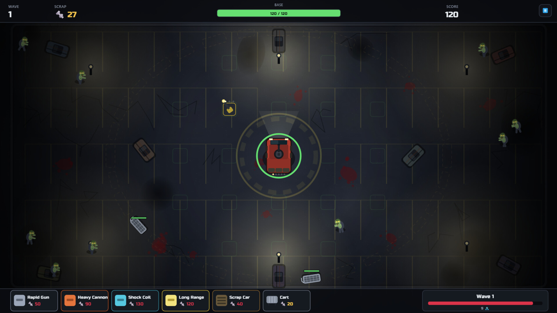 Zombie Parking Lot Defense screenshot 5