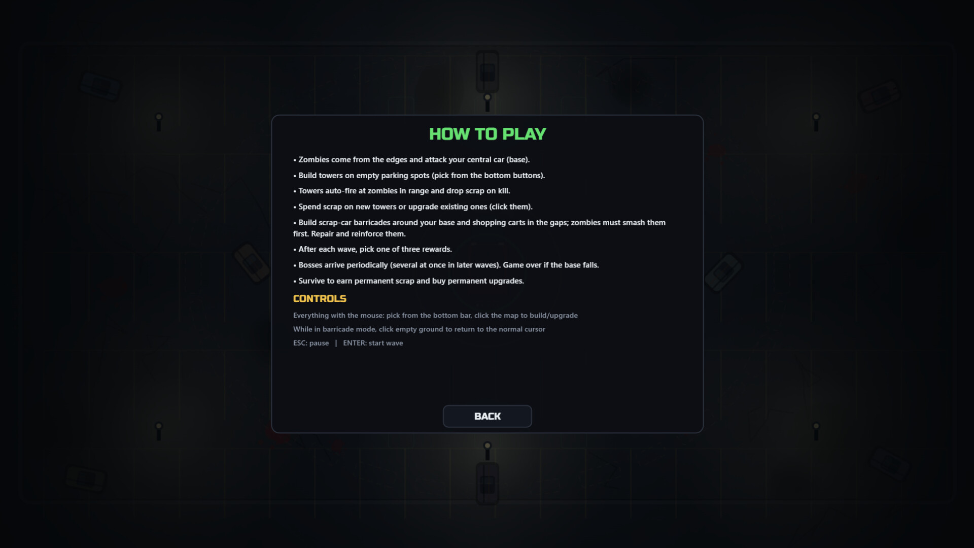 Zombie Parking Lot Defense screenshot 2
