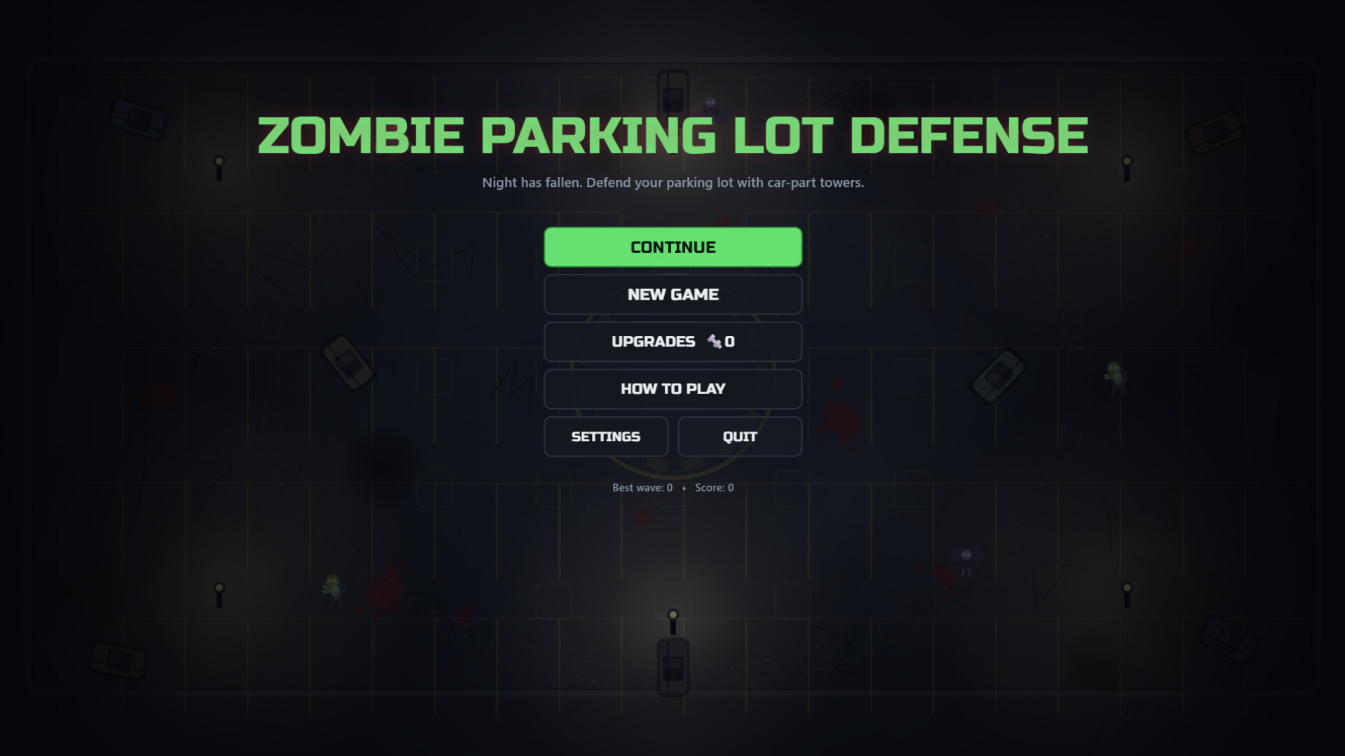 Zombie Parking Lot Defense trailer