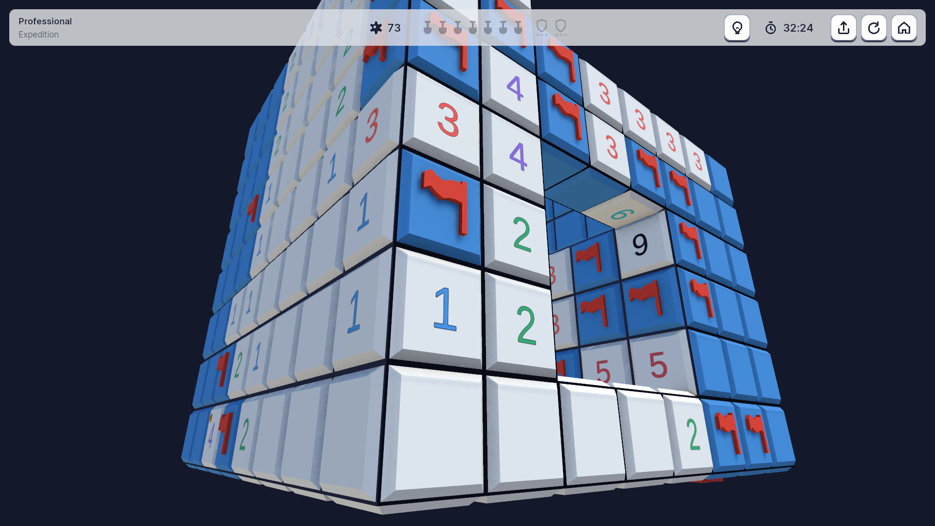 Cube Sweeper: 3D Minesweeper screenshot 3