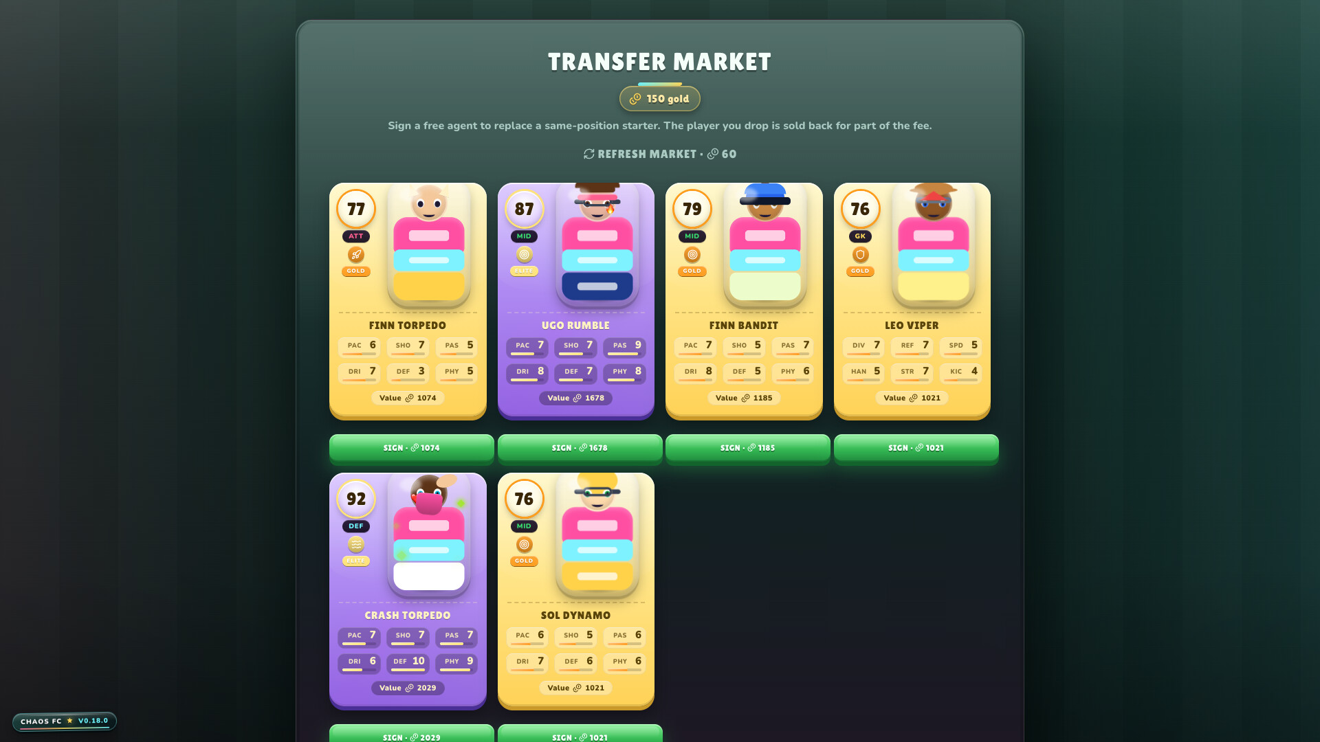 Chaos Football Club screenshot 5