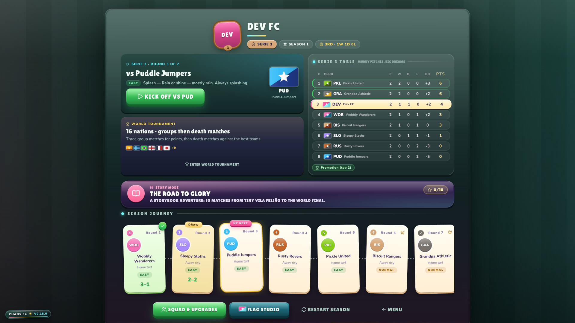 Chaos Football Club screenshot 2