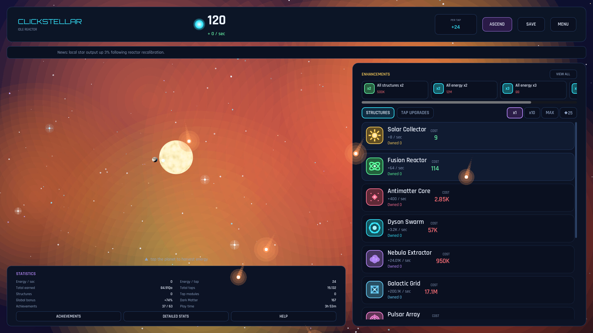 Clickstellar screenshot 4