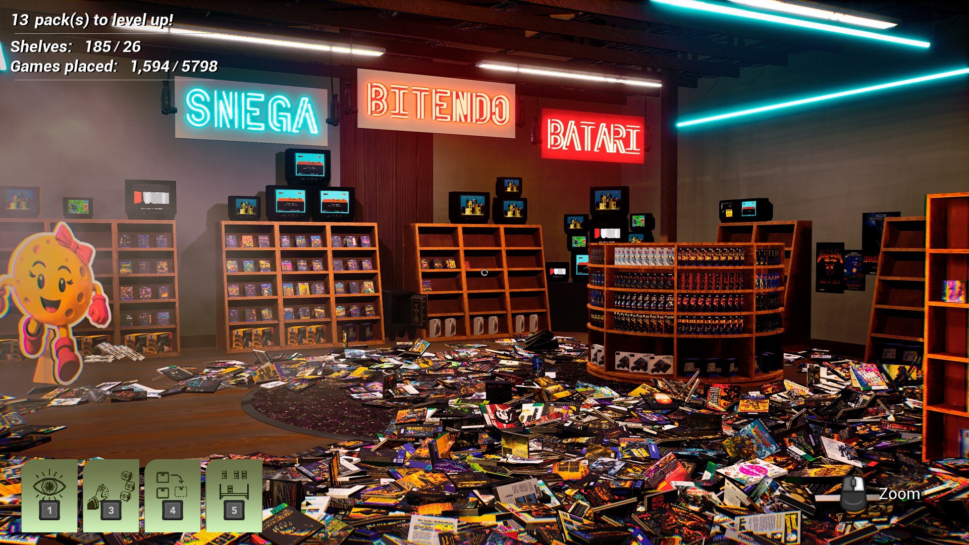 MY CAT SCATTERED GAMES: Tidy Videogame Supermarket screenshot 2