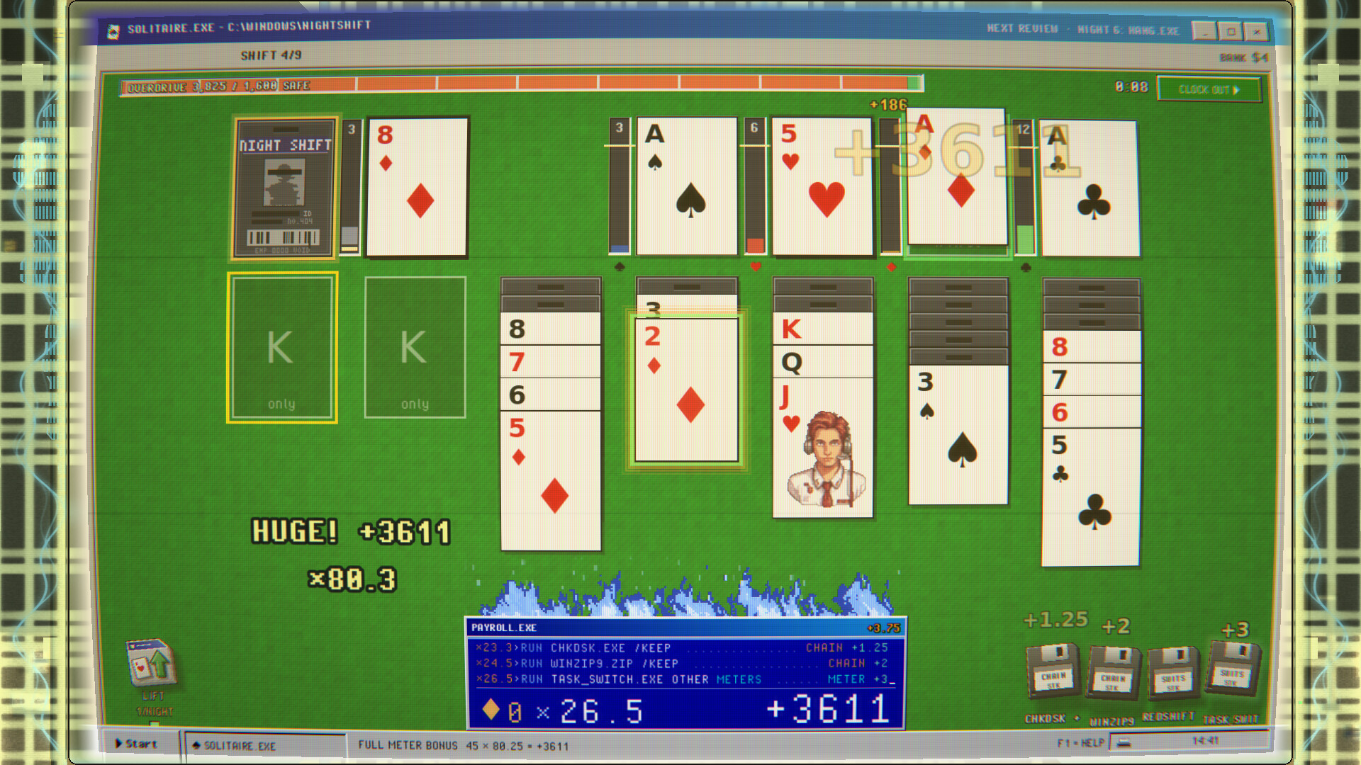SOLITAIRE.EXE: A Roguelike on the Night Shift trailer