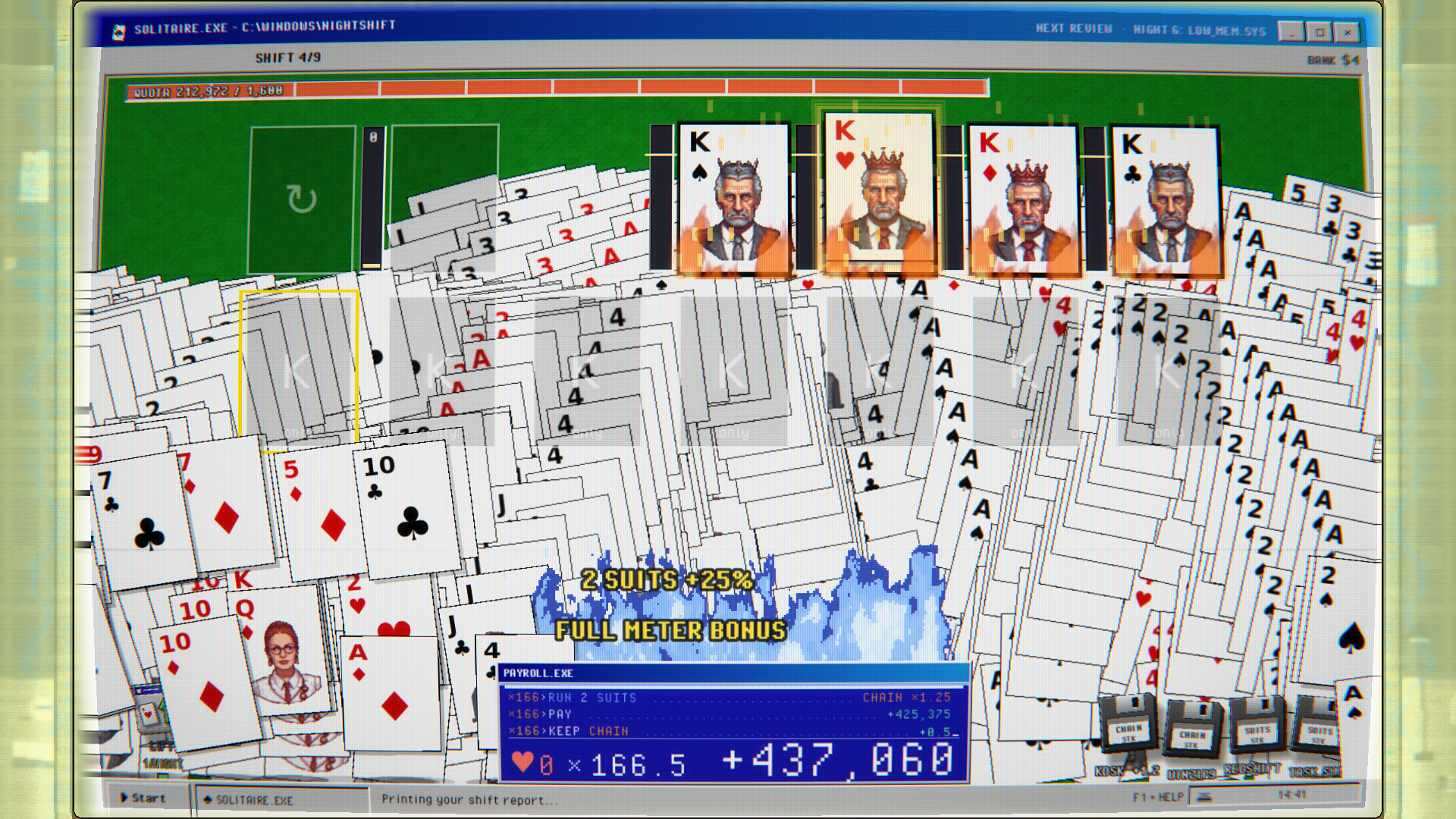 SOLITAIRE.EXE: A Roguelike on the Night Shift screenshot 4