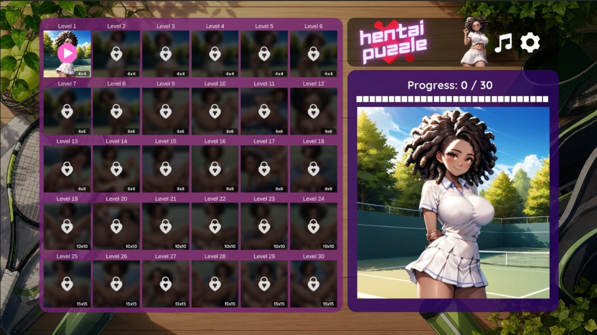 Hentai Puzzle: Selena screenshot 2