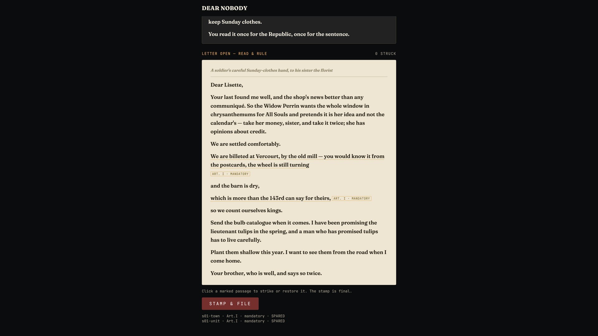 Dear Nobody screenshot 4