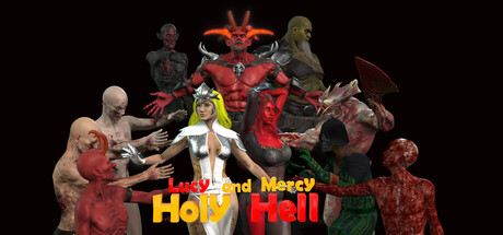 Cover art from Lucy and Mercy- Holy Hell