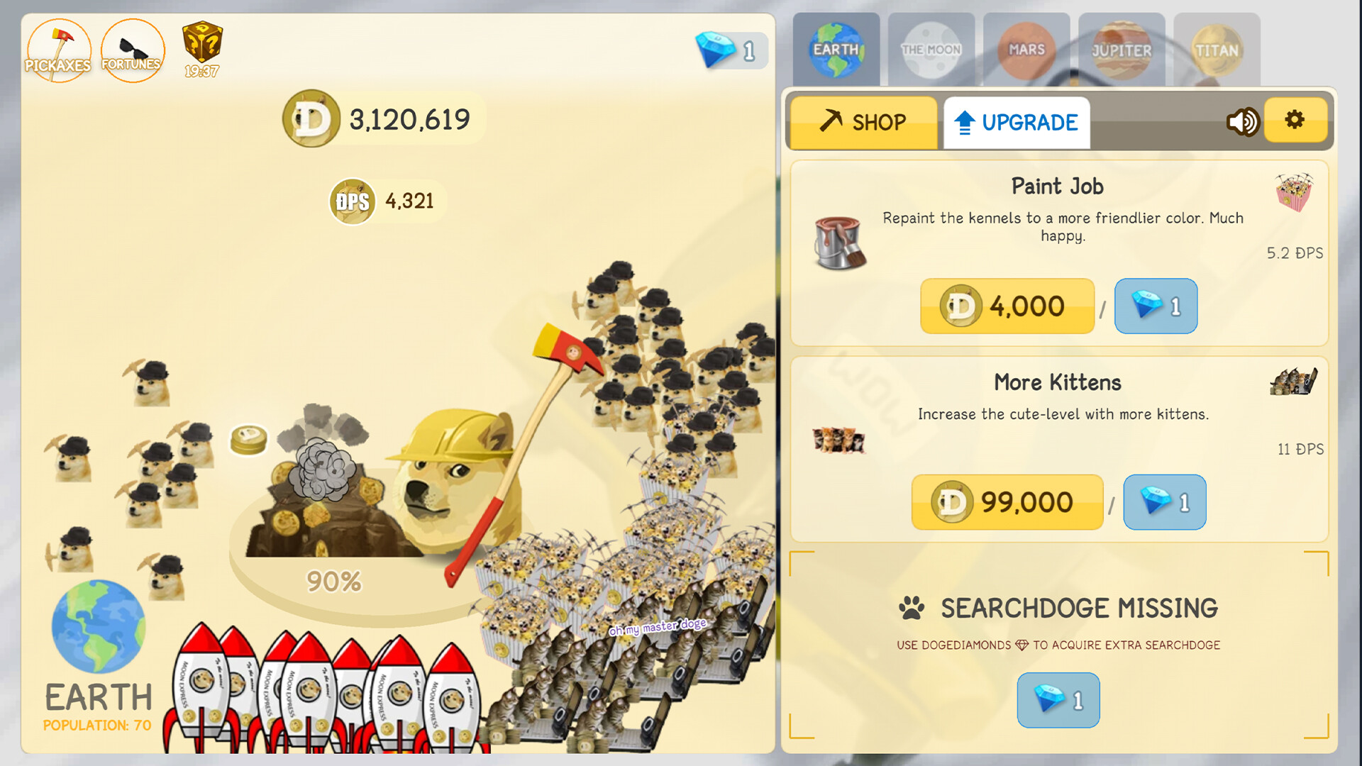 Dogeminer 2: Back 2 The Moon™ screenshot 2