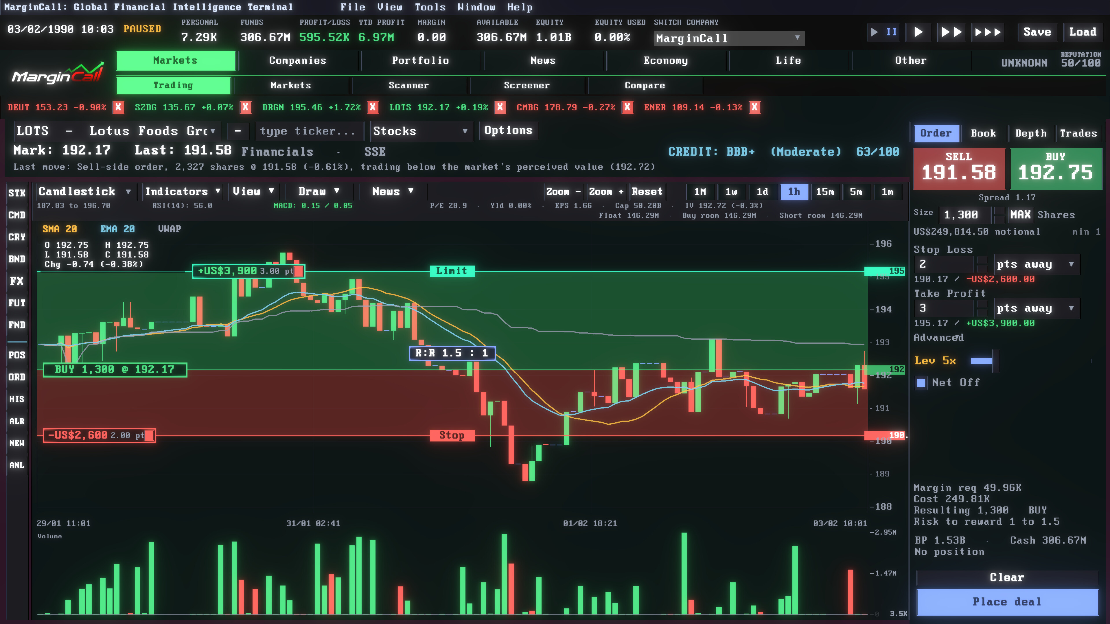 MarginCall screenshot 2