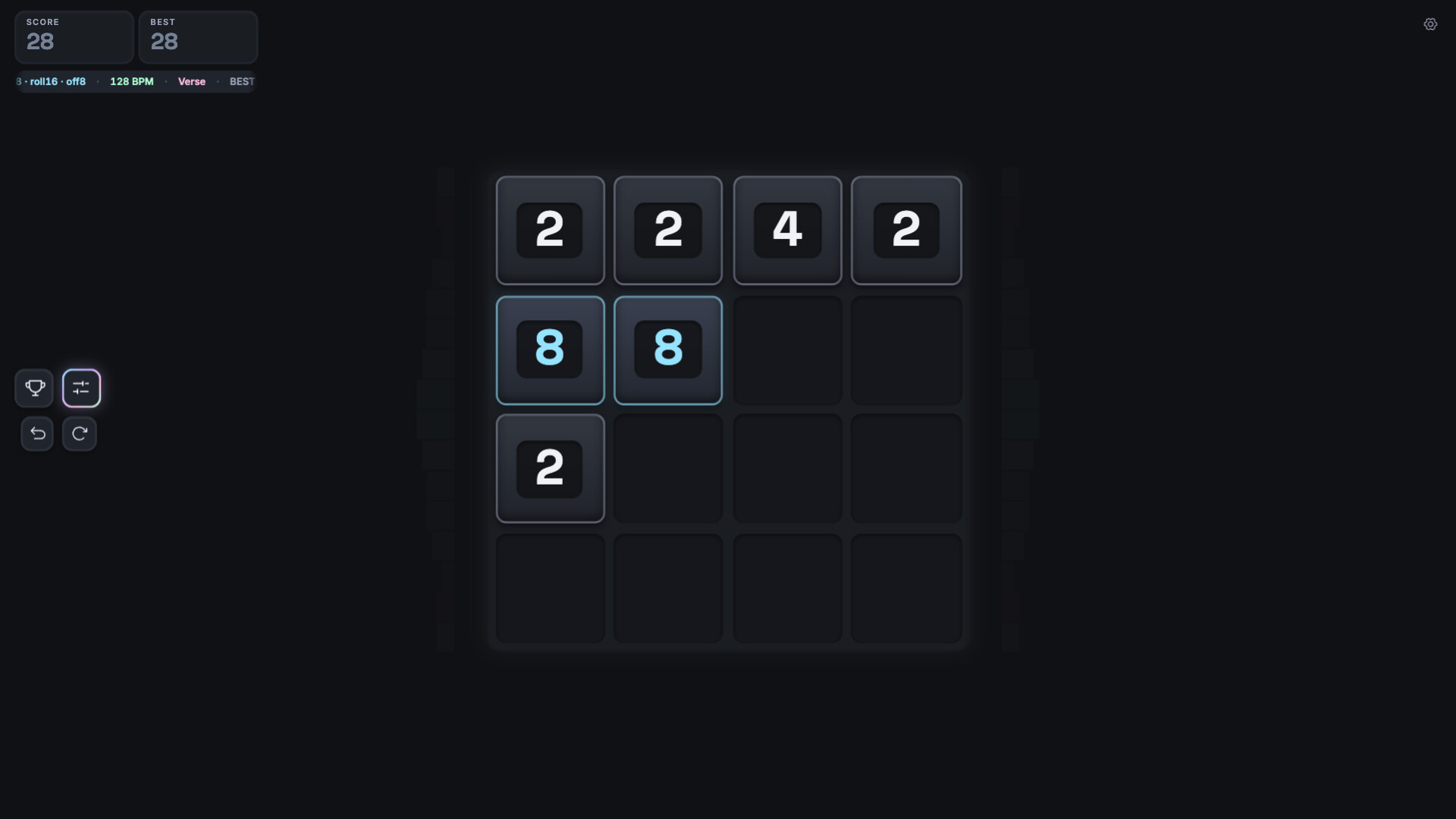 Rythix 2048 screenshot 2