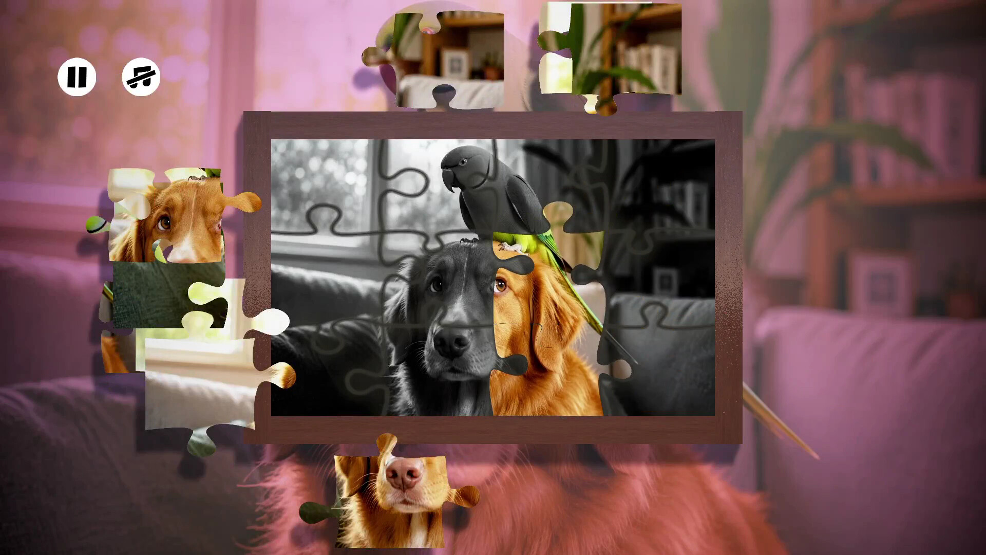 Puzzles Parrots screenshot 4