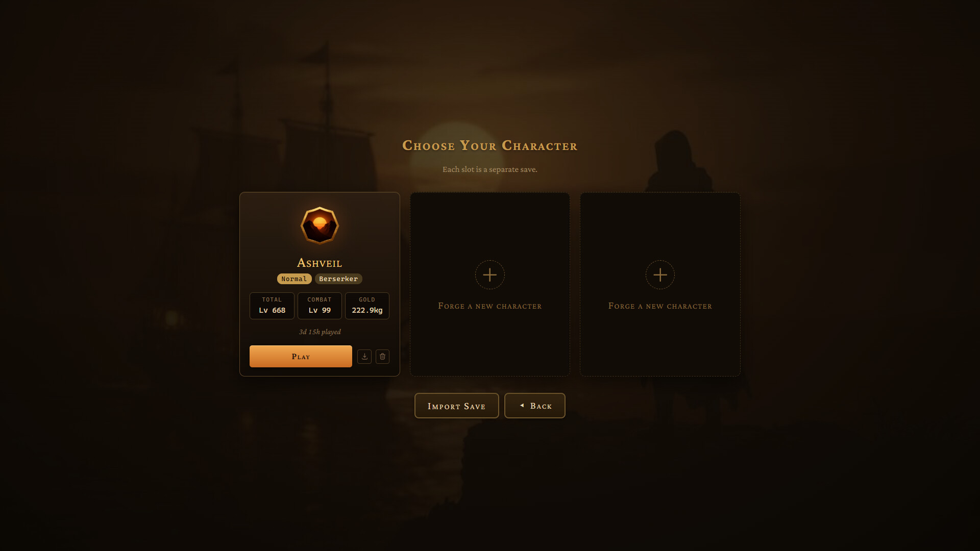 Cindervale Idle trailer