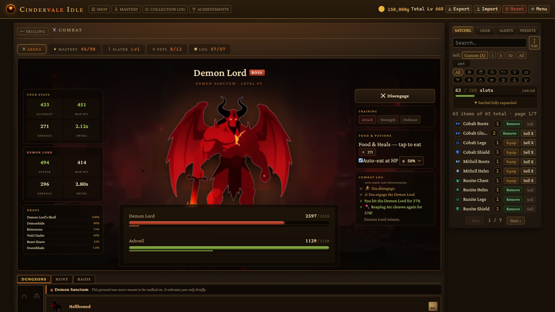 Cindervale Idle screenshot 4