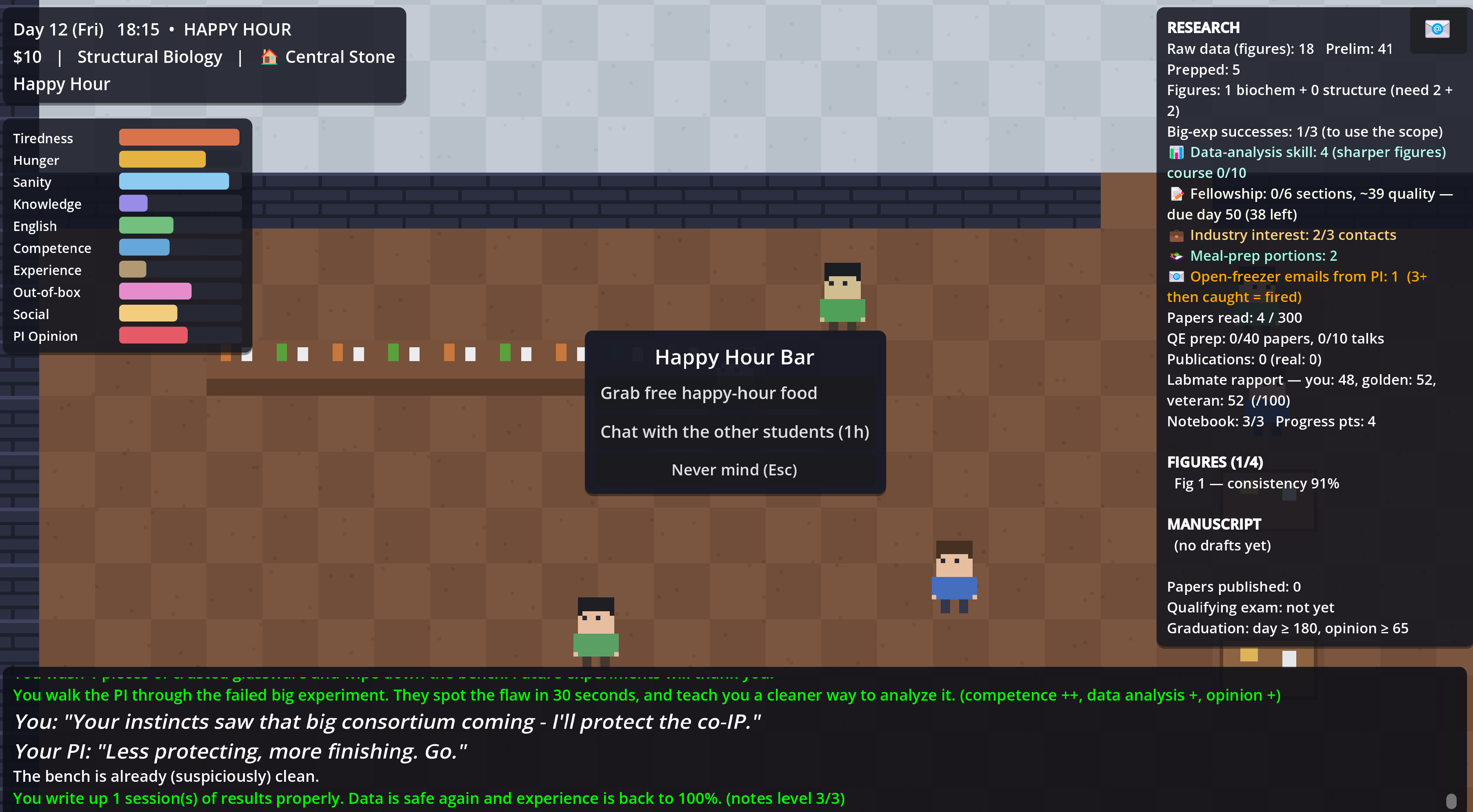 A PhD Simulator - Publish & Perish screenshot 2