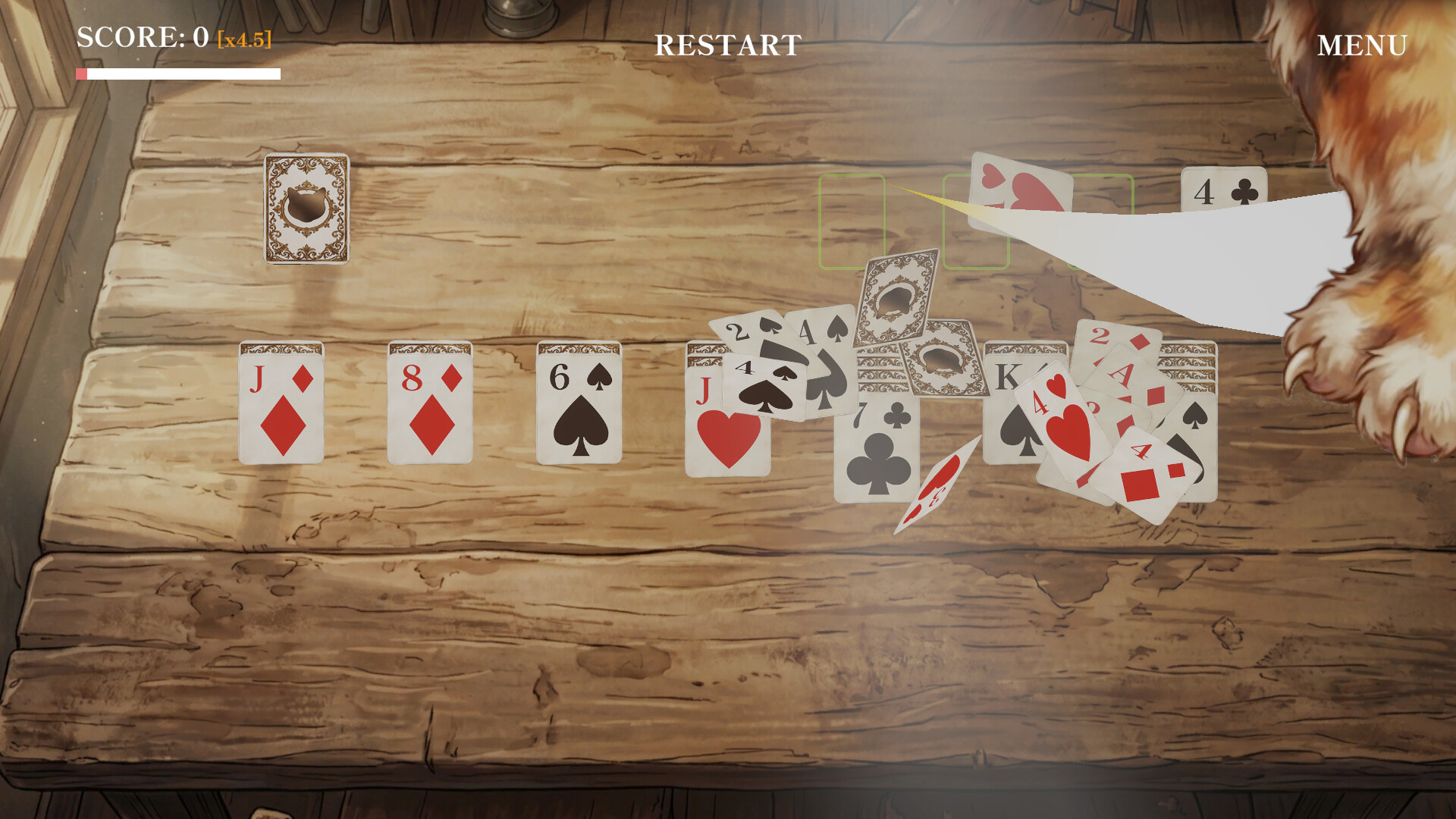 WIND CAT SOLITAIRE screenshot 4