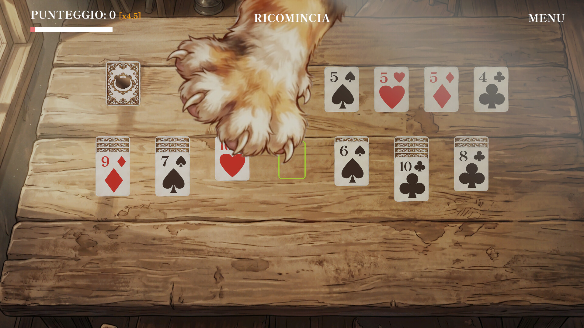 WIND CAT SOLITAIRE screenshot 2