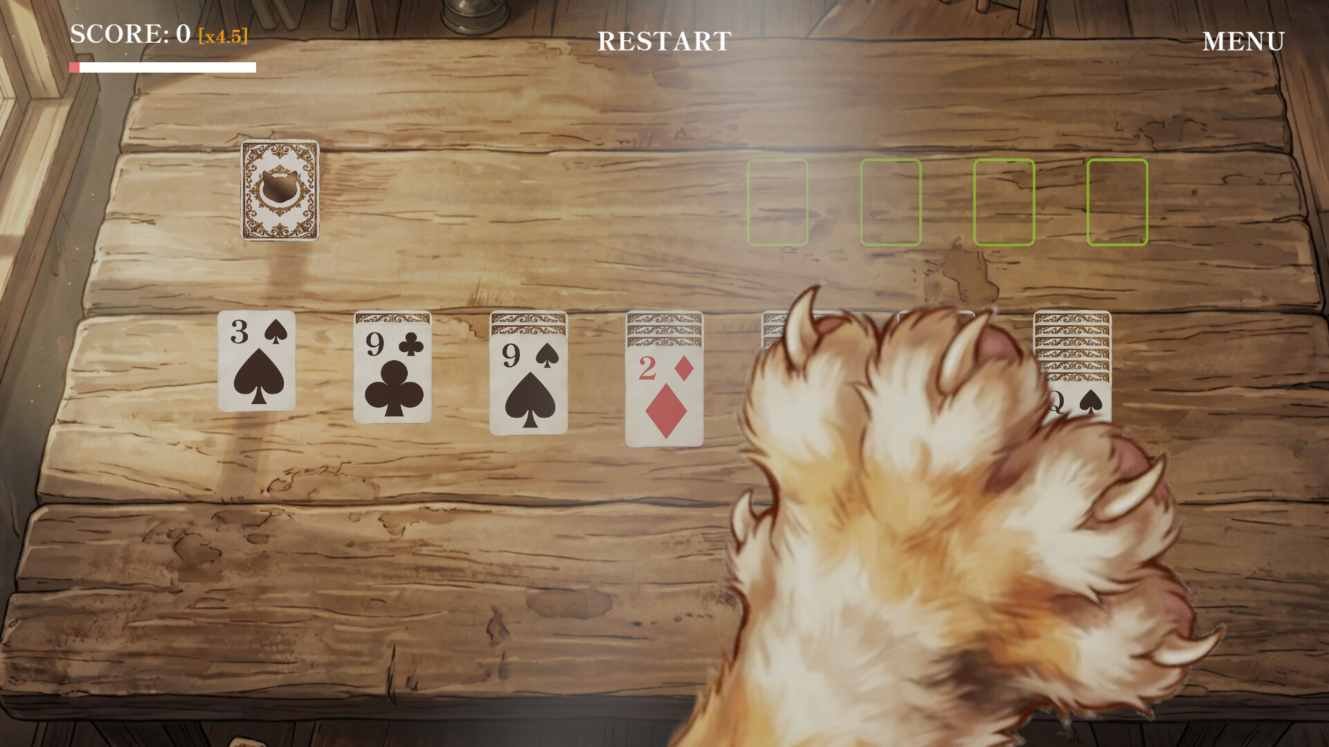 WIND CAT SOLITAIRE screenshot 3