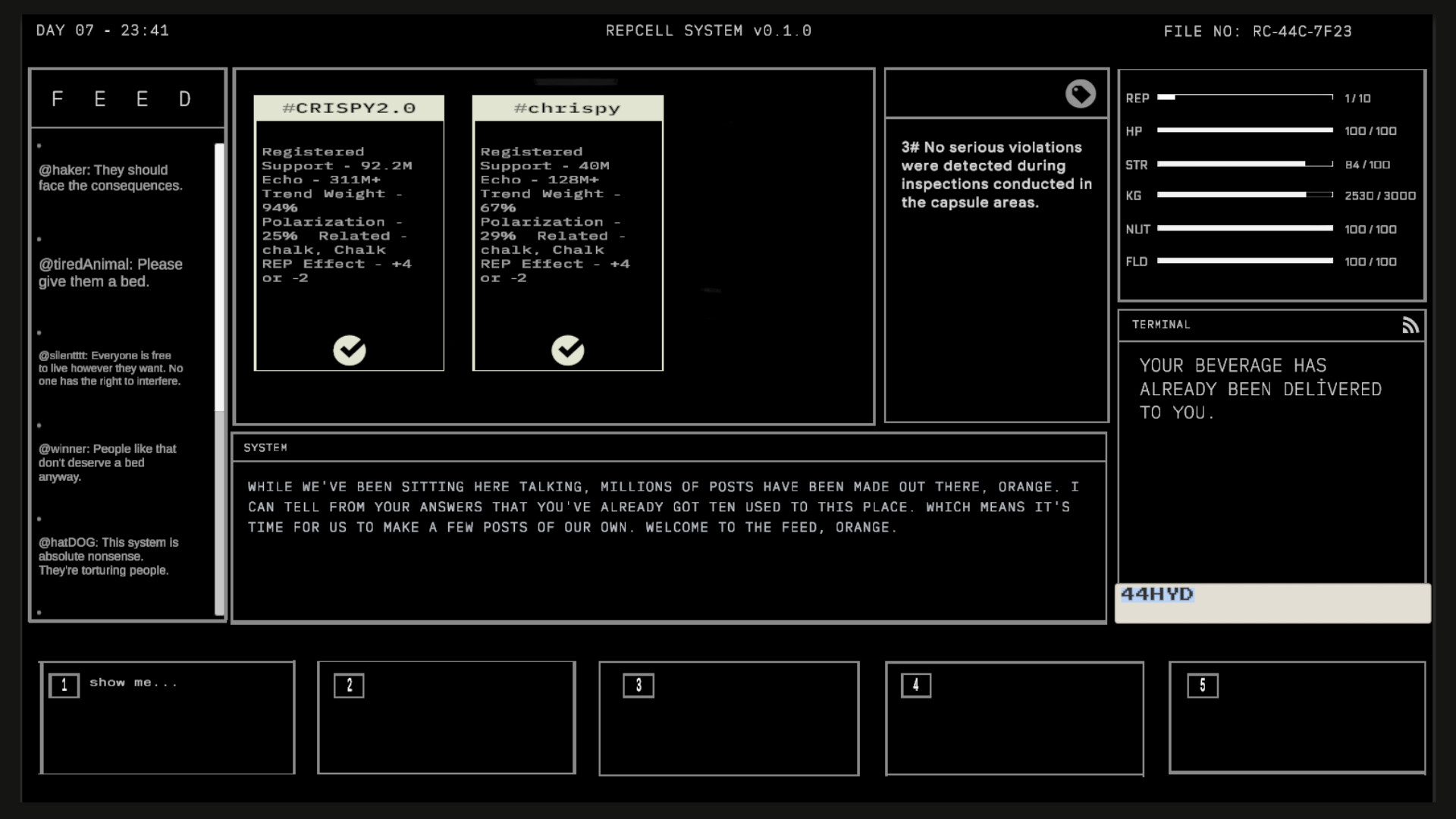 RepCell screenshot 2