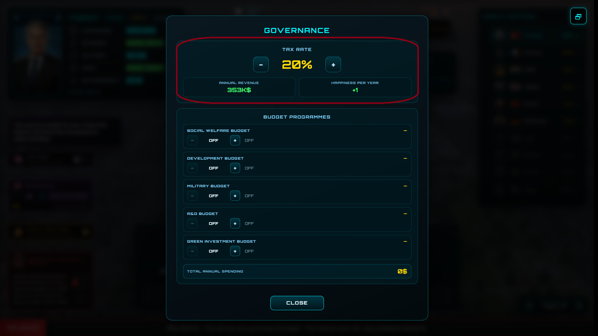 Political Survival - Head of State screenshot 2