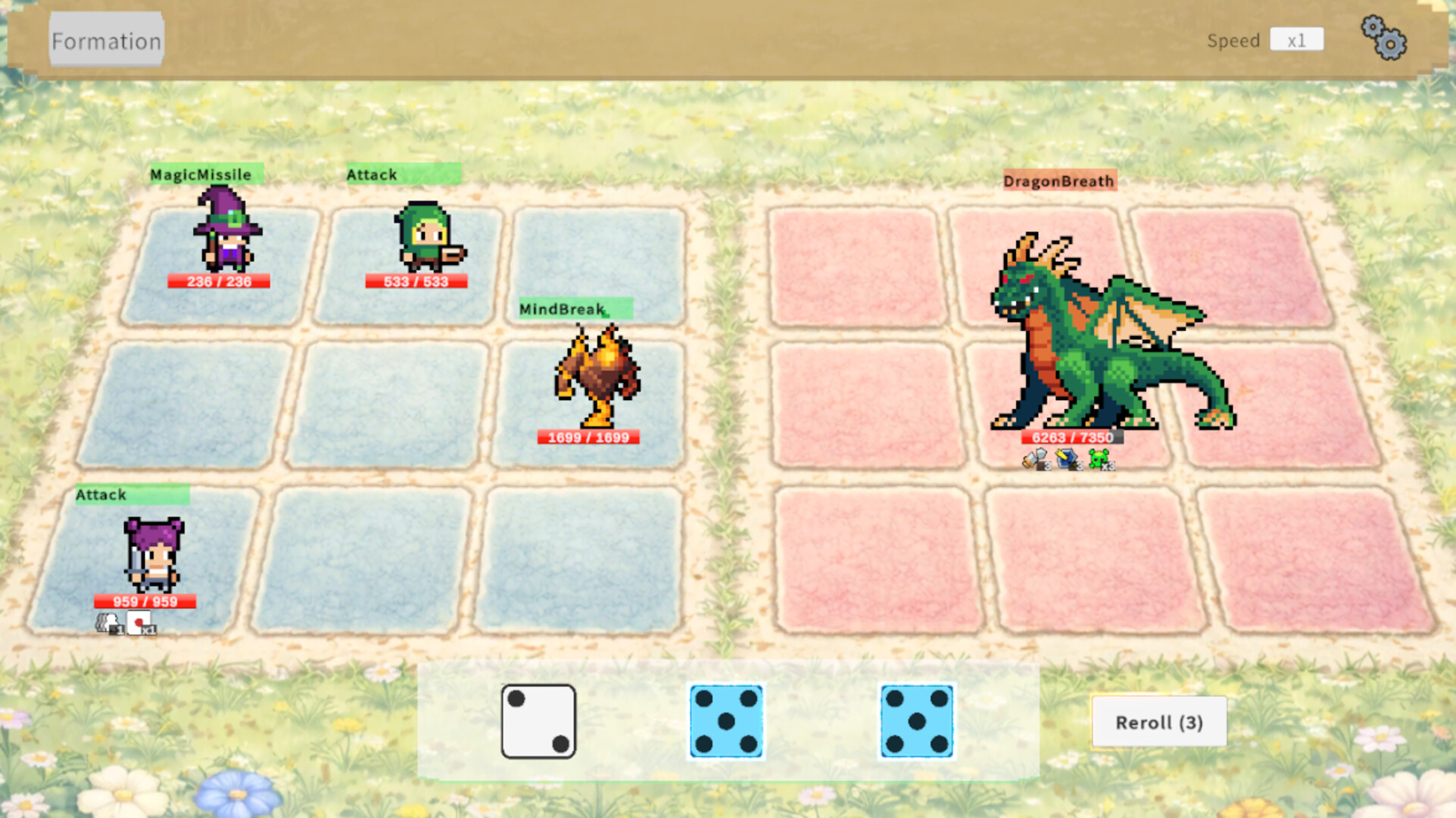 Triple Dice Monsters screenshot 1