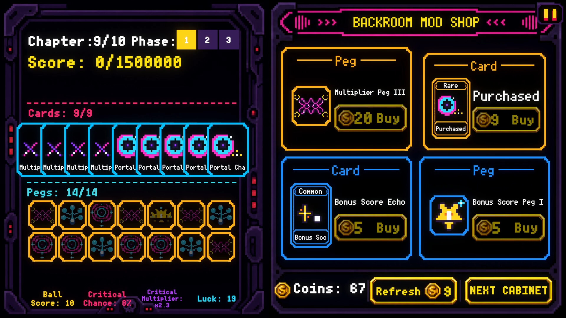 CURSECADE: Pachinko Roguelite screenshot 3